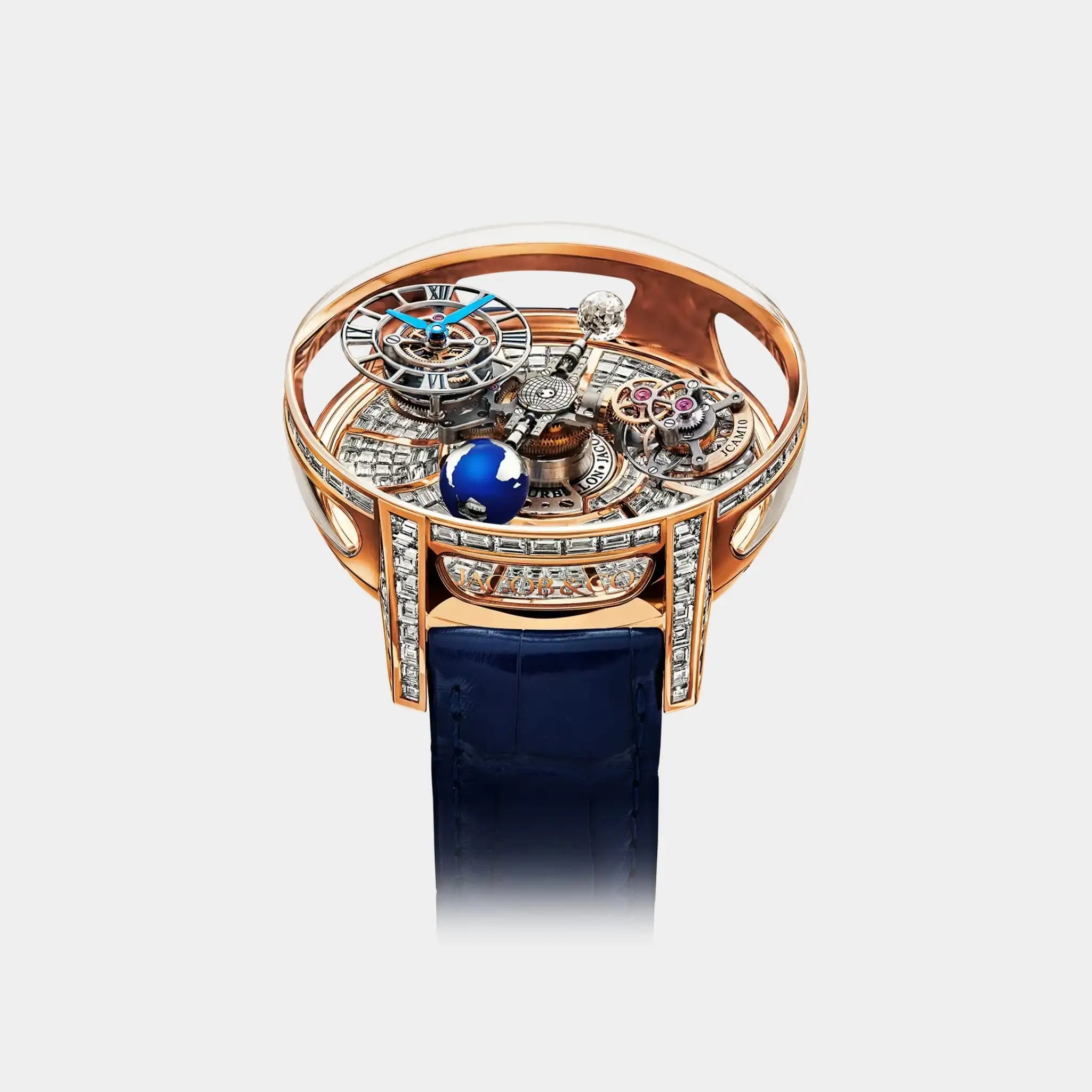 Jacob & Co. Astronomia Tourbillon Baguette Rose Gold 5 Minutes, Front