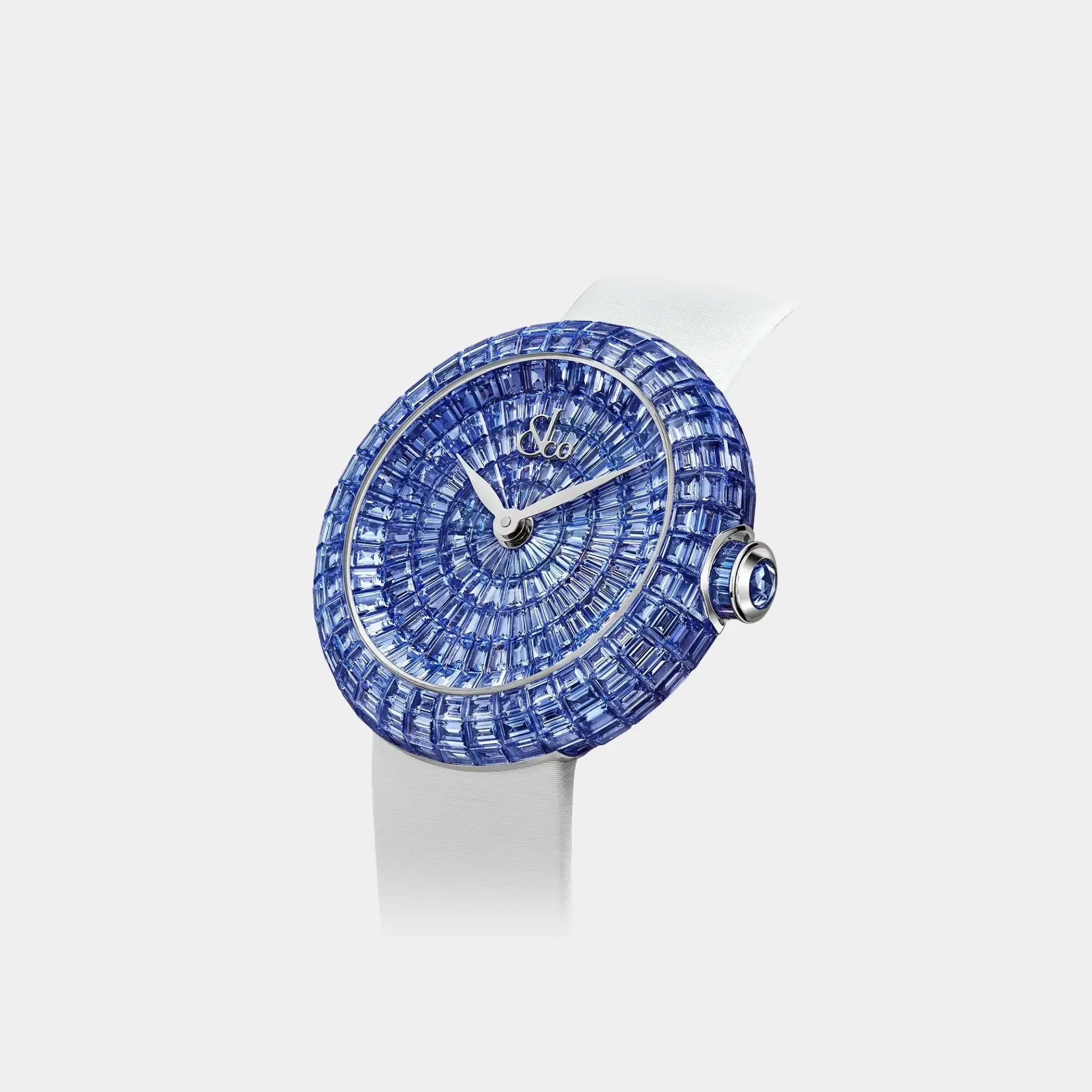 Jacob & Co. Brilliant Baguette Icy Blue Sapphires, Front