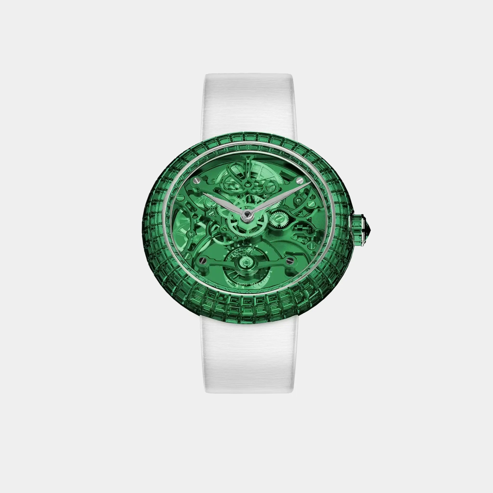 Jacob & Co. Brilliant Skeleton Baguette Green Tsavorites