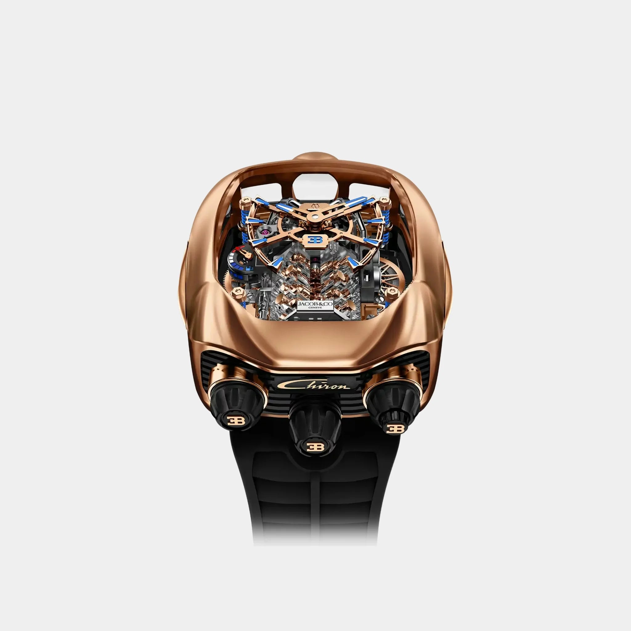 Jacob & Co. Bugatti Chiron Tourbillon Rose Gold, Front