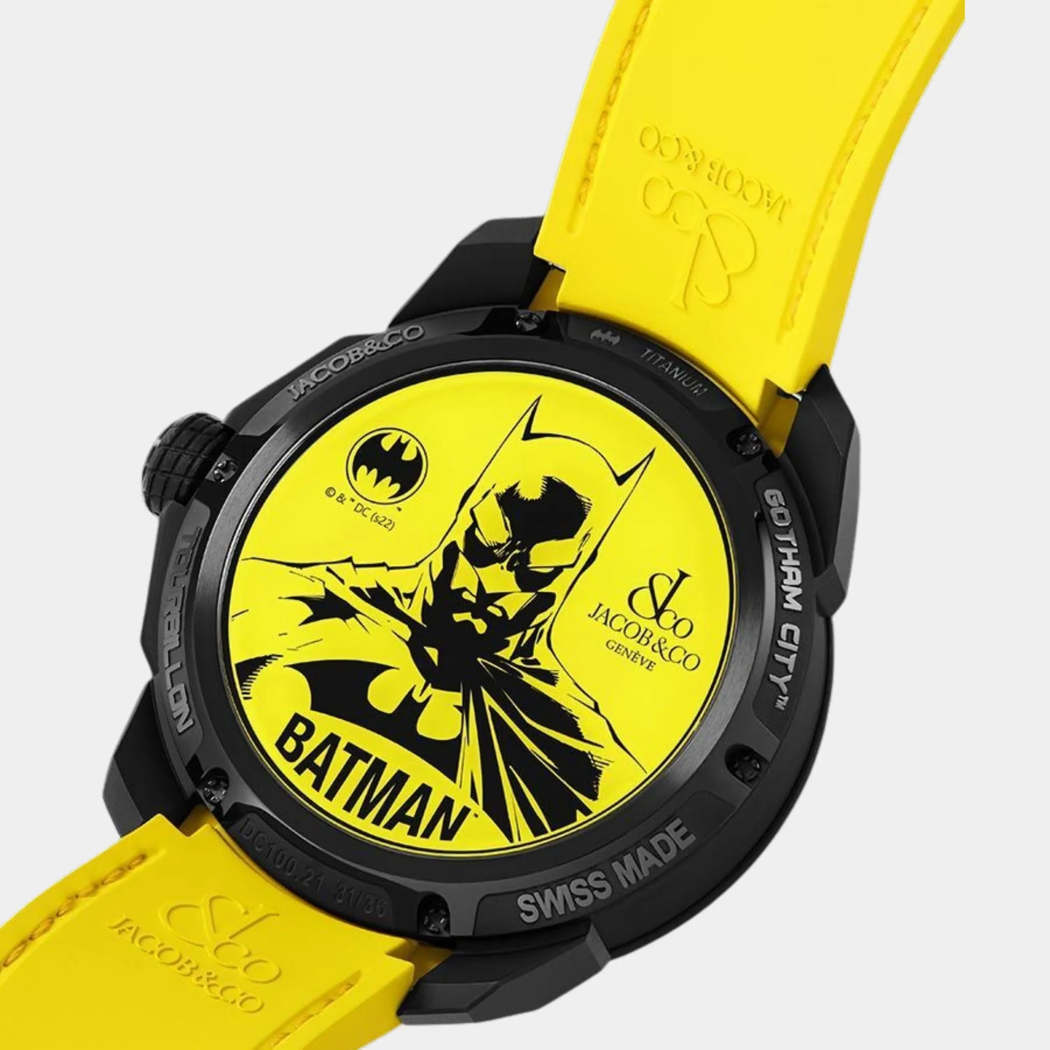 Jacob & Co Gotham City Black DLC Titanium Watch 46mm Limited Edition, Back