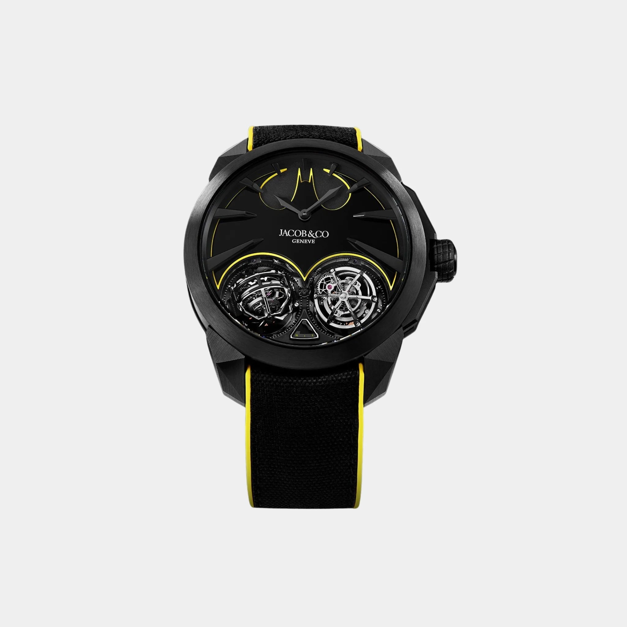Jacob & Co Gotham City Black DLC Titanium Watch 46mm Limited Edition, Front