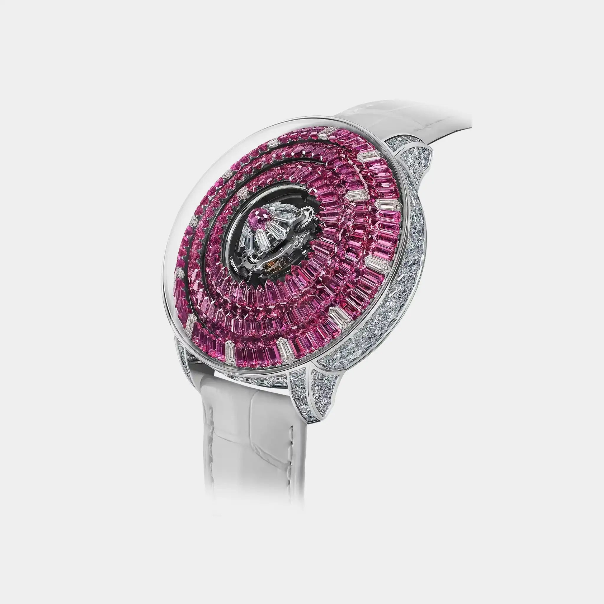 Jacob & Co. The Mystery Tourbillon 44MM Pink Sapphires White Gold