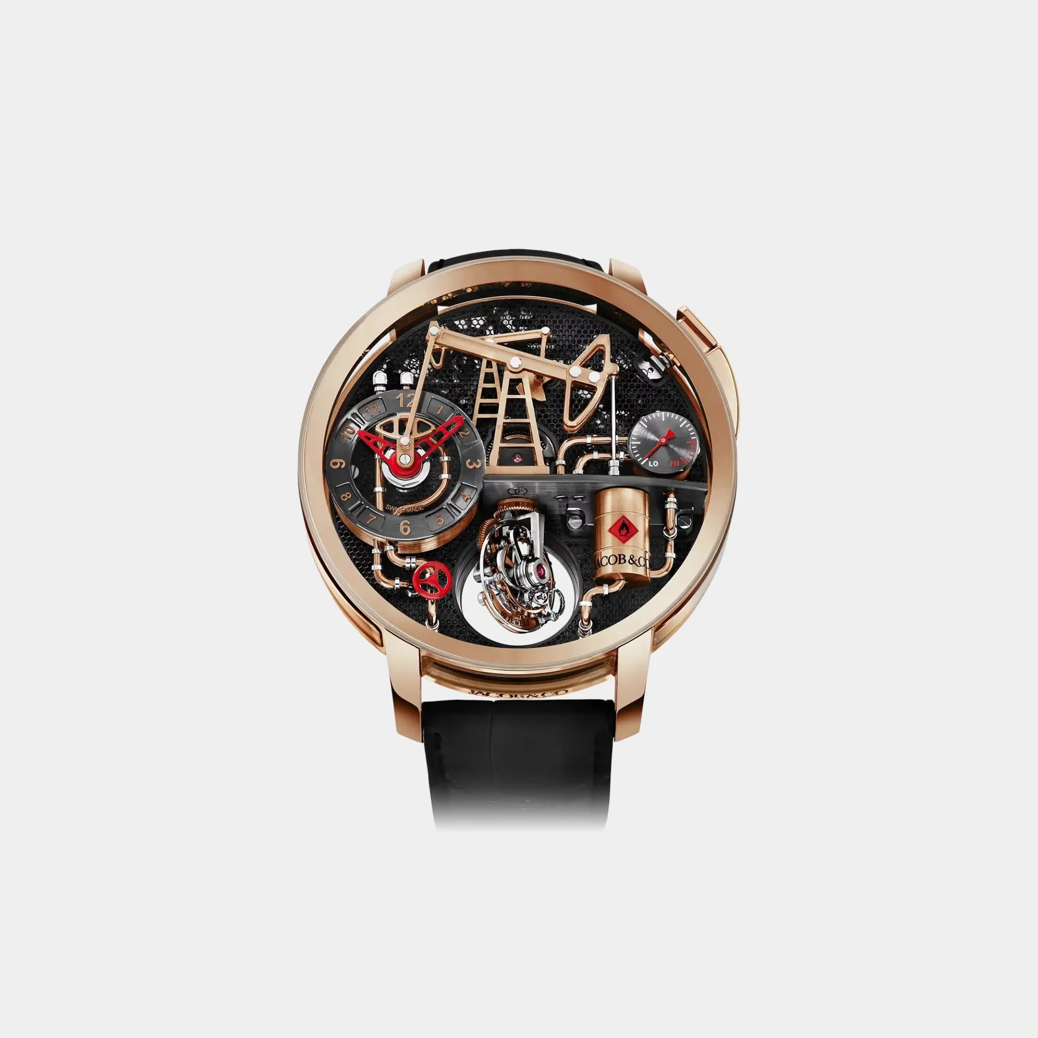 Jacob & Co. Oil Pump 49.5mm Rose Gold, Front
