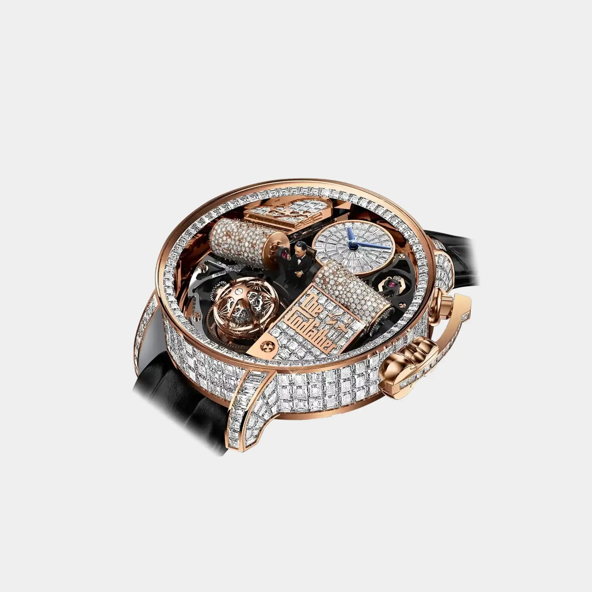 Jacob & Co. Opera Godfather Baguette Rose Gold OP820.40.AA.AA.A, Front