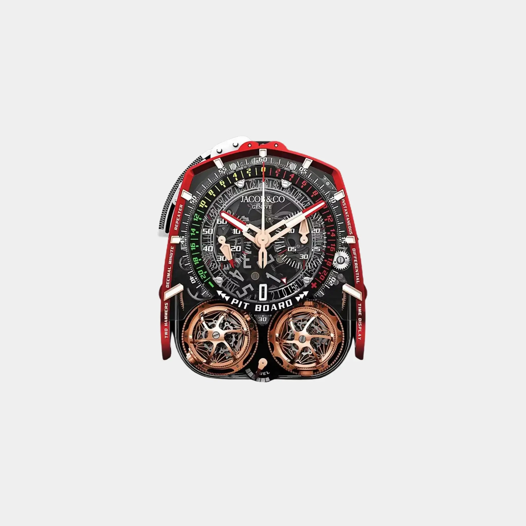 Jacob & Co. Twin Turbo Furious Rose Gold Carbon Fiber, Dial