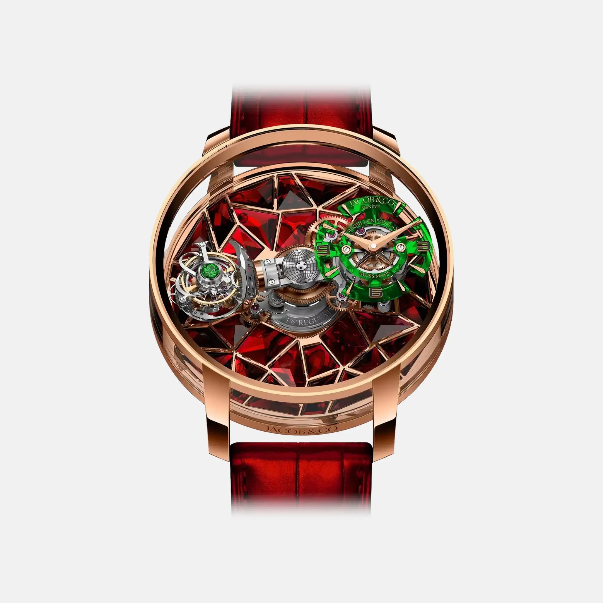 Astronomia Four-Axis Tourbillon Rose Gold Red AT180.40.AB.AD.A