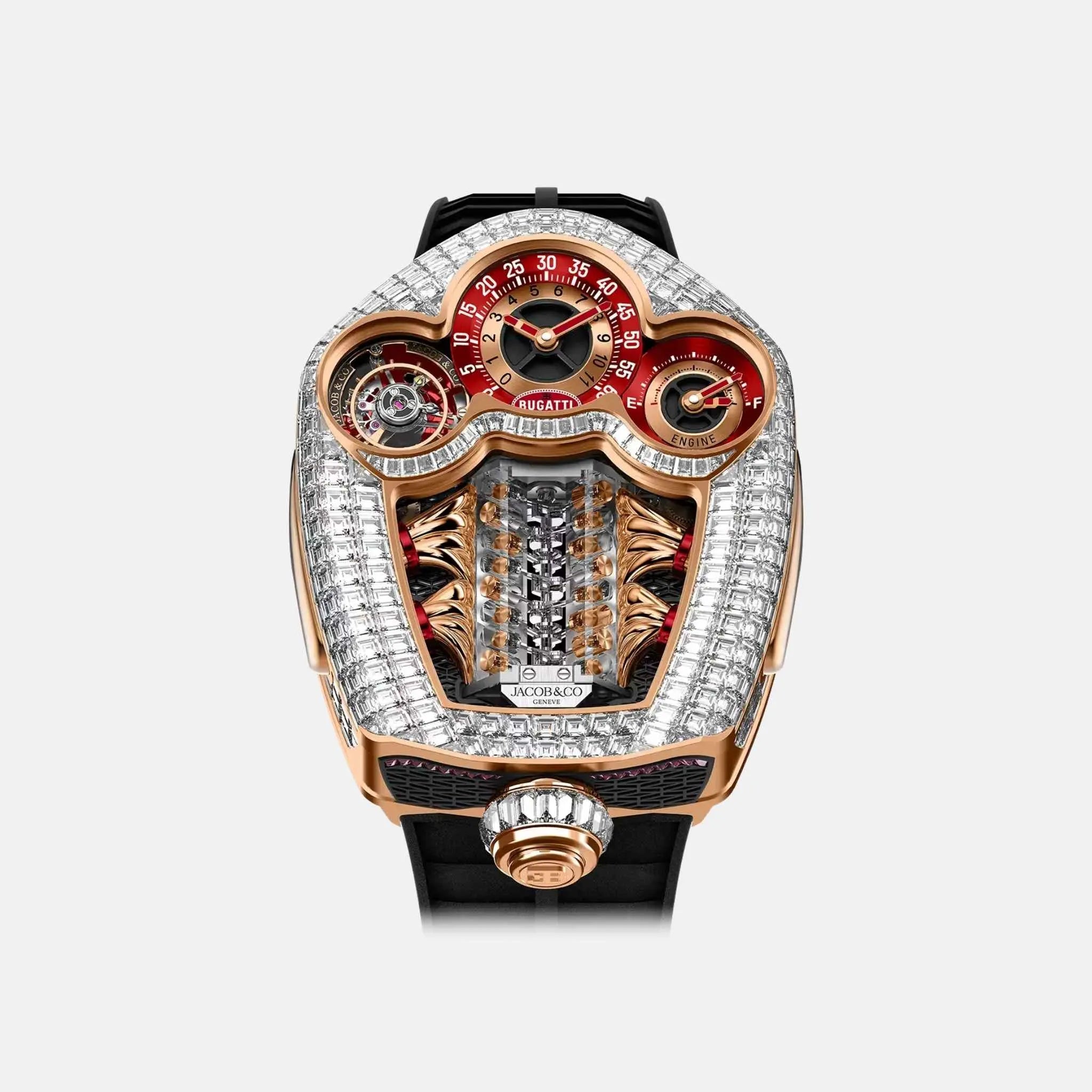 Bugatti Tourbillon Baguette Rose Gold BU820.40.BD.AA.A