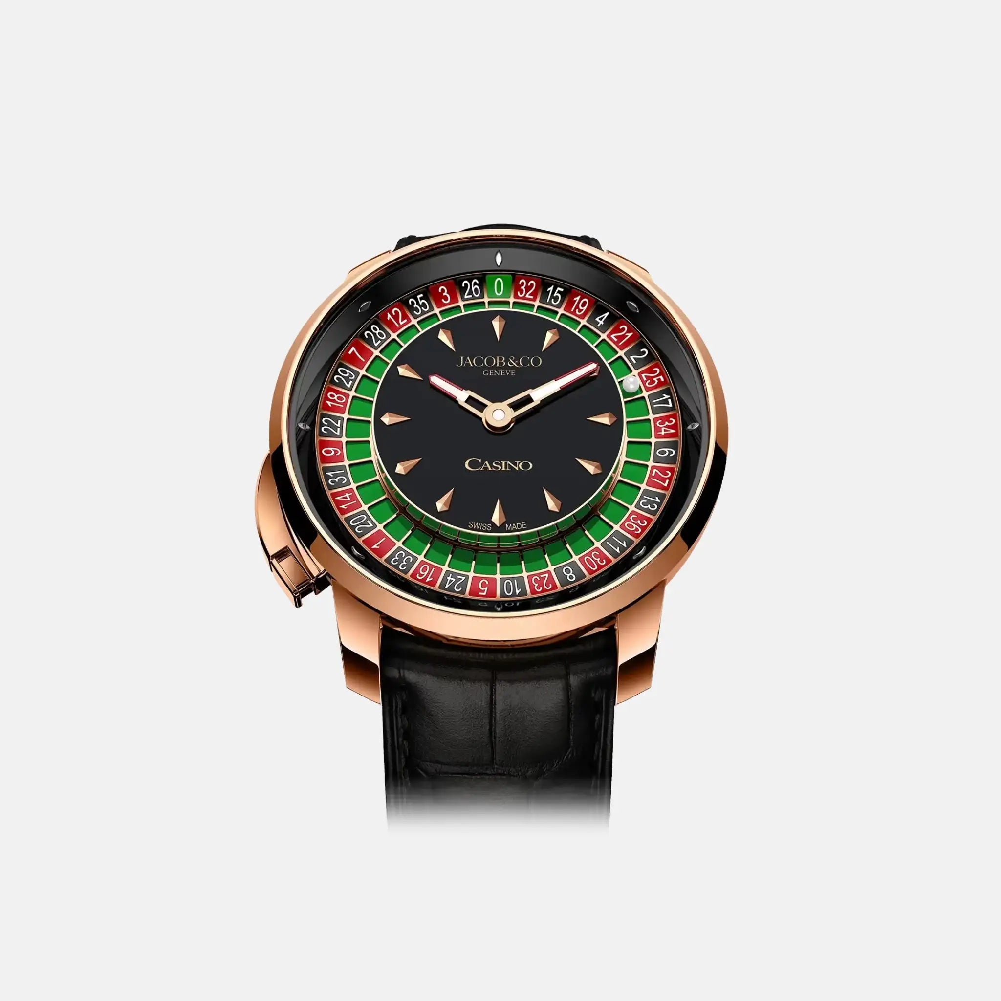Jacob & Co Casino Tourbillon Rose Gold Green Roulette CA100.40.AA.AD.A