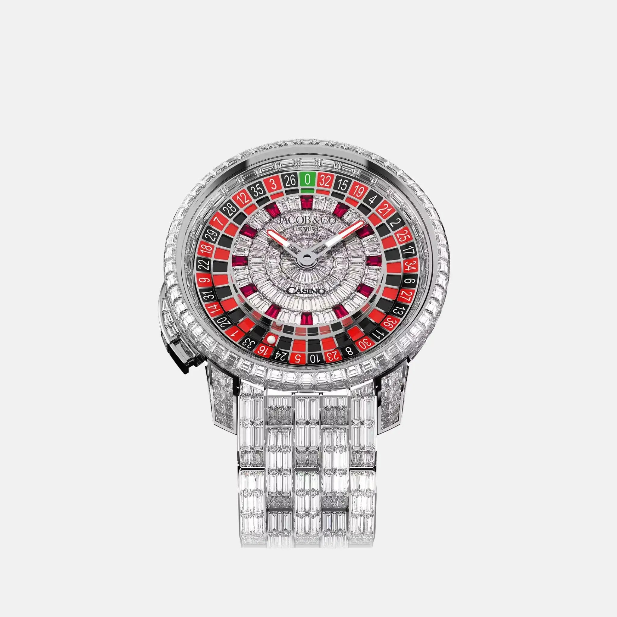 Jacob & Co Casino Tourbillon White Gold Bracelet CA800.39.BD.BB.A39BD