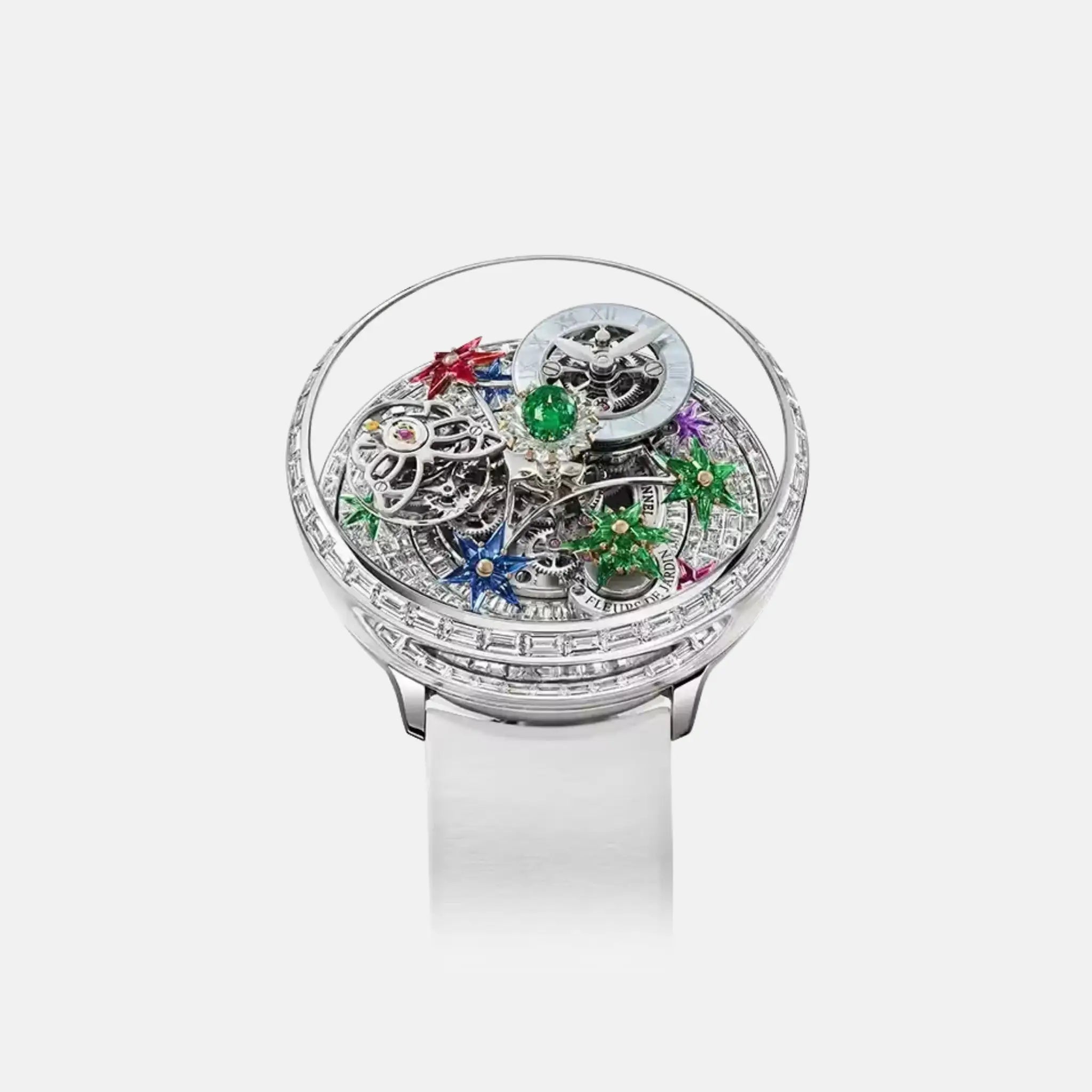 Jacob & Co Fleurs De Jardin White Gold Diamond Baguettes AF921.30.BD.AA.A