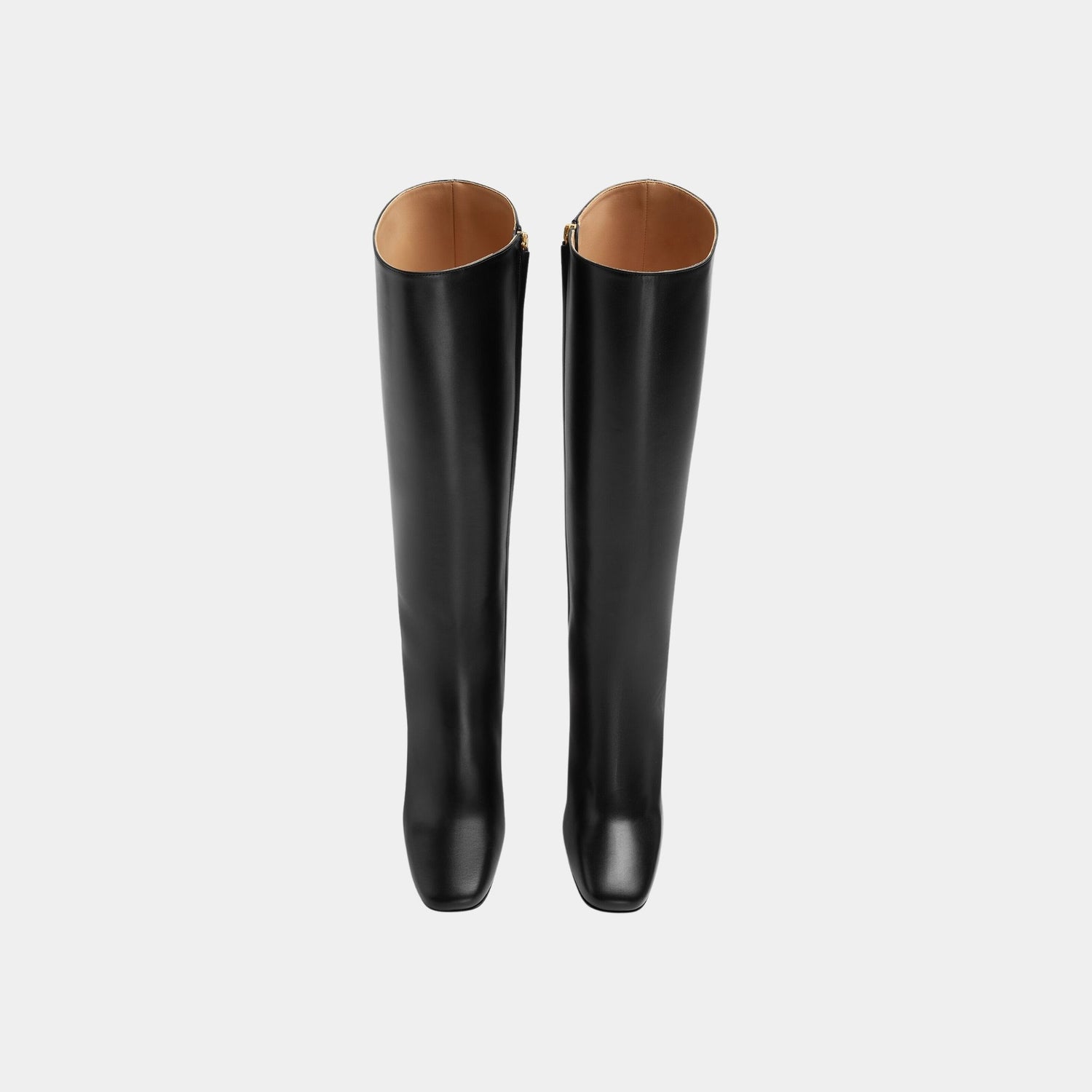 Bottega Veneta Knot Knee-High Boot Calfskin Leather, Black, Top