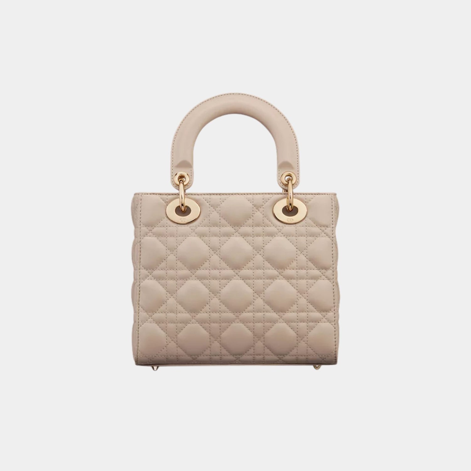 Lady Dior My ABCDior Small Bag Cannage Lambskin, Powder Beige, Back