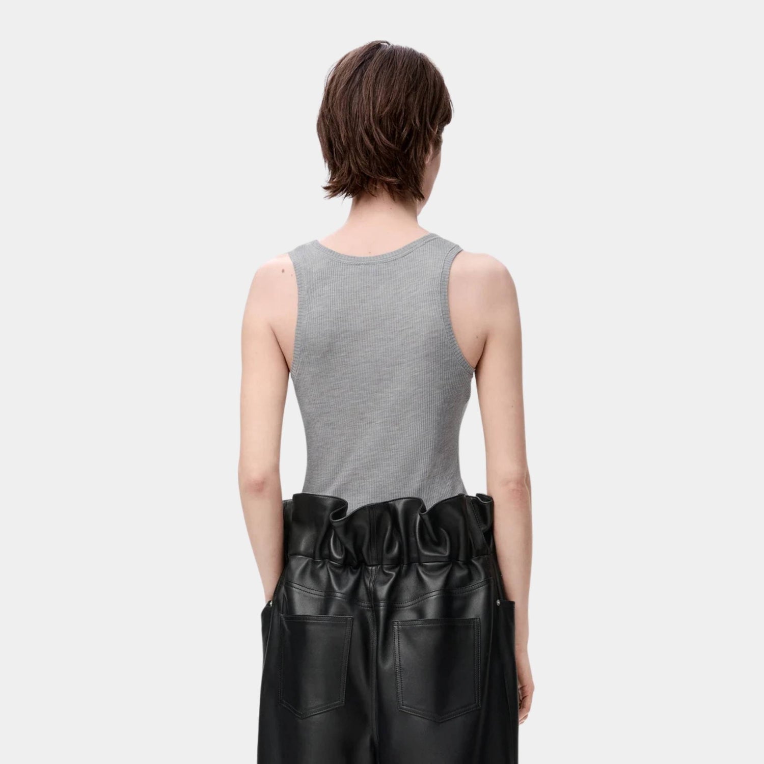 Loewe Anagram Tank Top in Silk, Back