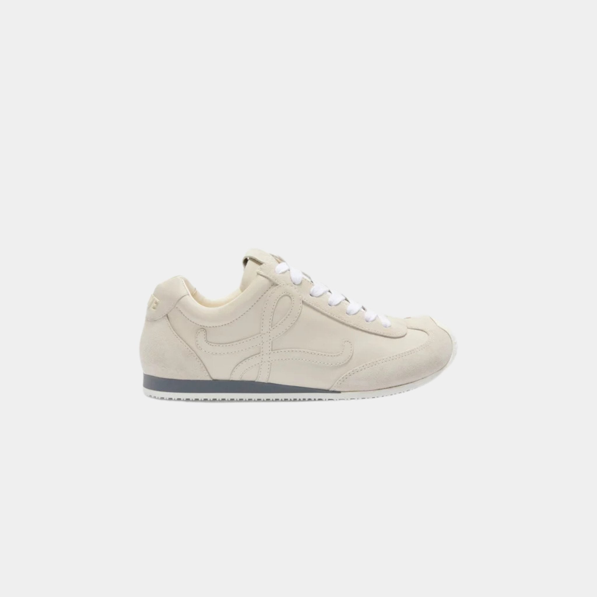 Loewe Ballet Runner 2.0 In Soft Calfskin, White, Side