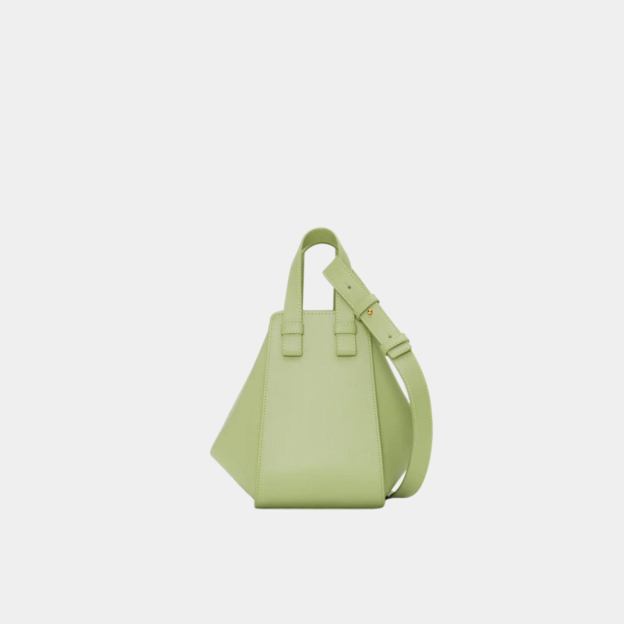 Loewe Compact Hammock Bag In Classic Calfskin, Light Pear, Back