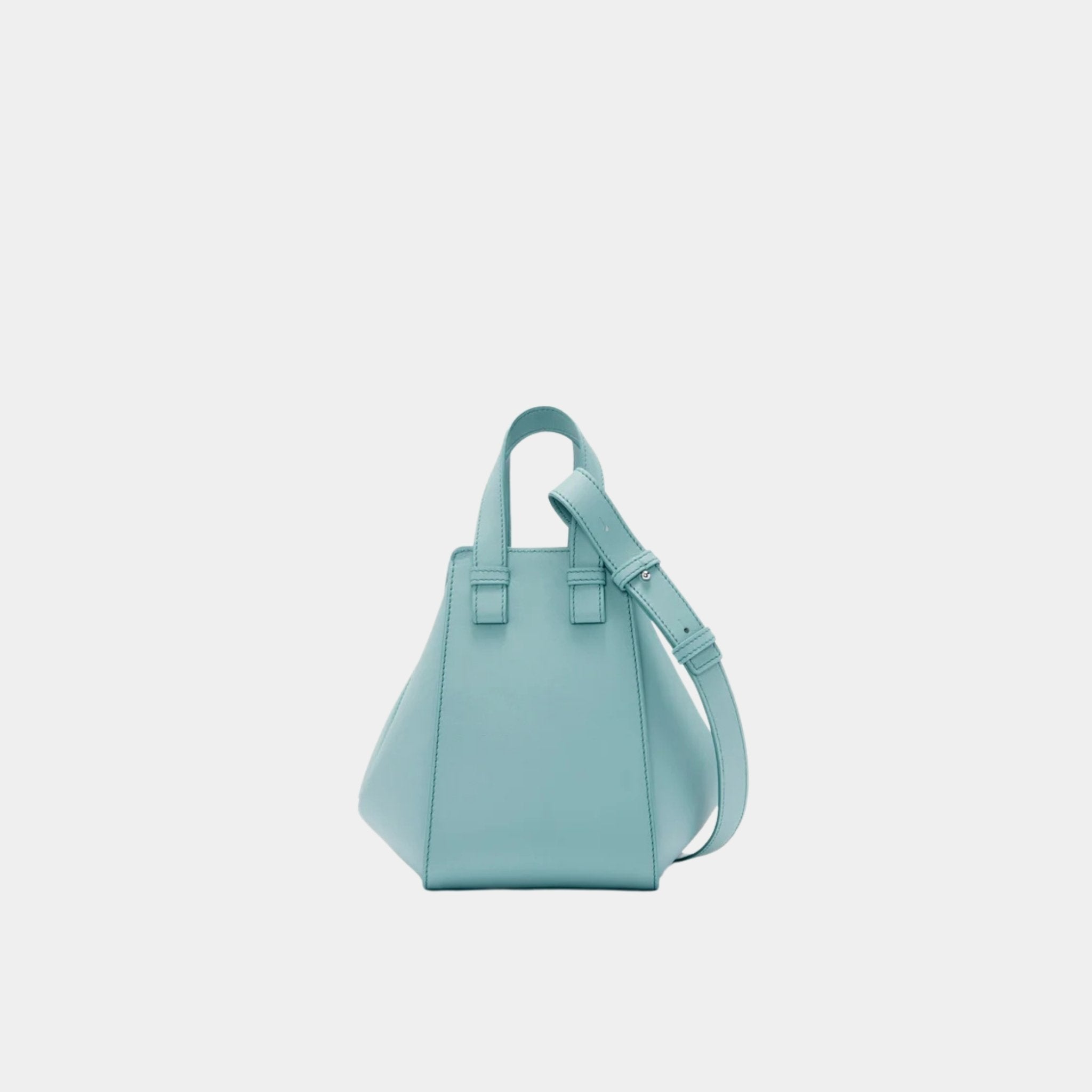 Loewe Compact Hammock Bag In Classic Calfskin, Water, Back