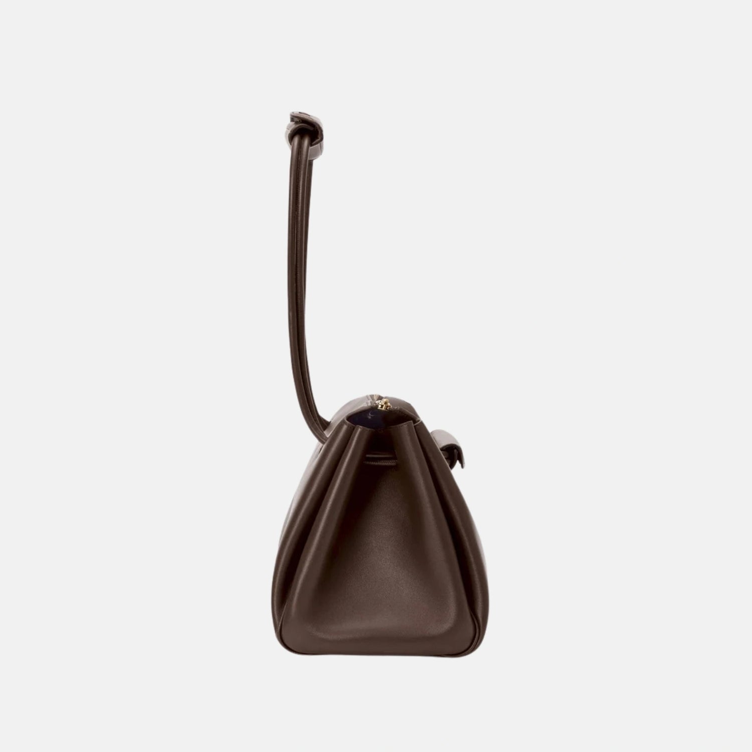 Loewe Medium Madrid Bag in Supple Calfskin, Dark Brownie, Side