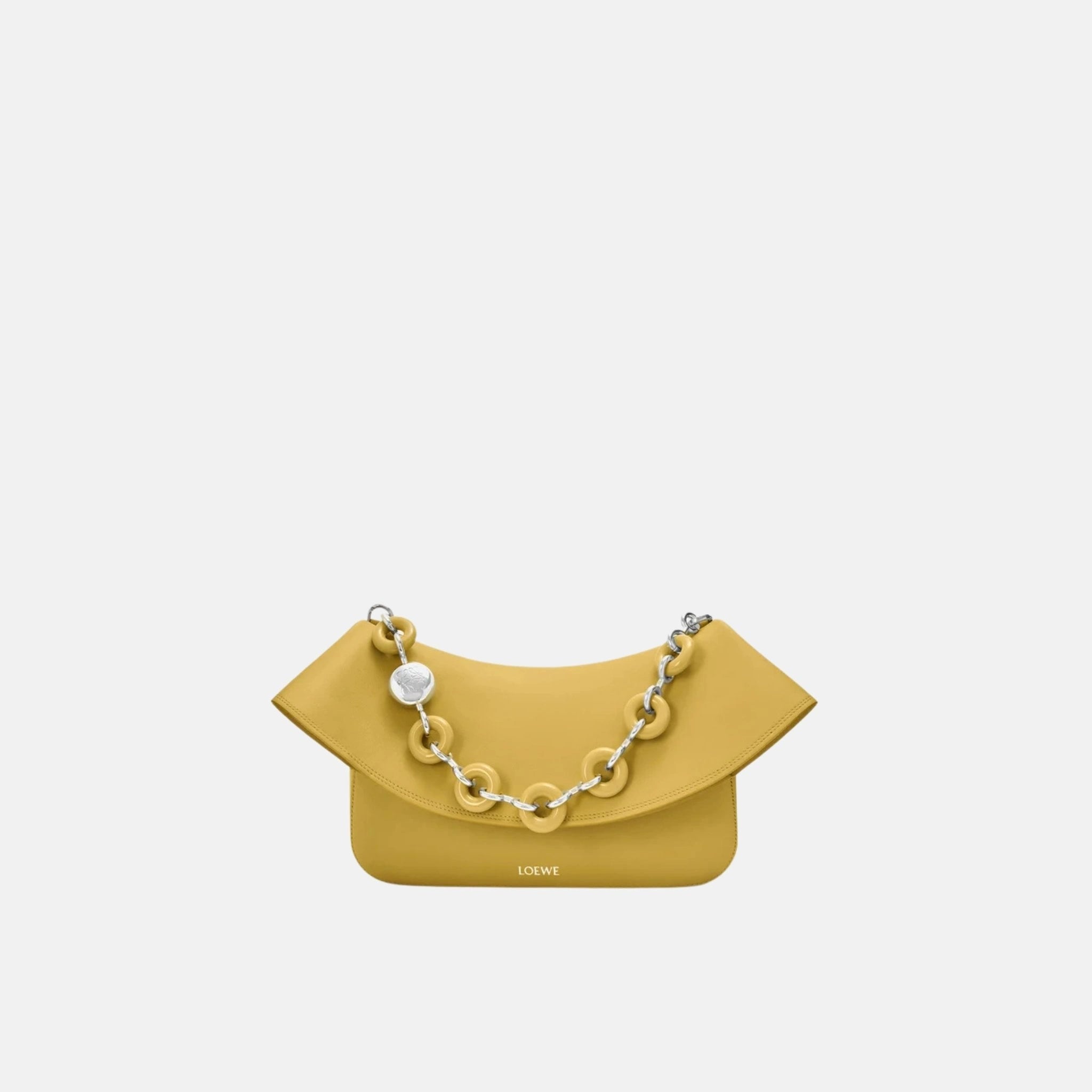 Loewe Medium Ola Bag in Smooth Calfskin, Ginger, Full