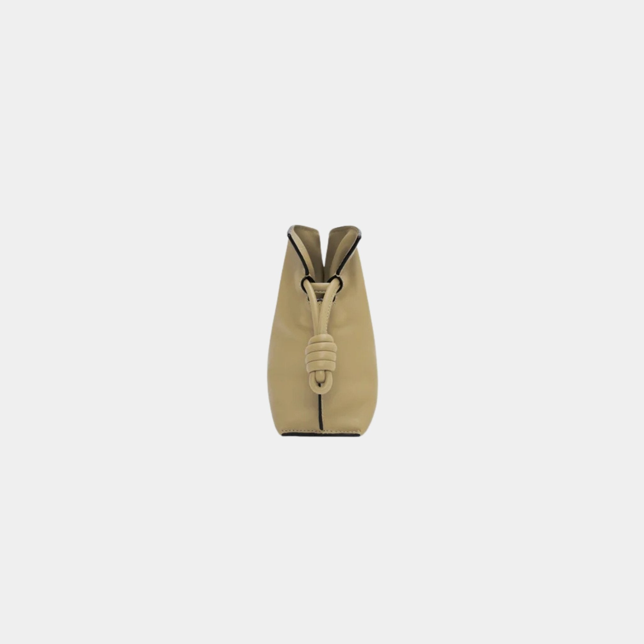 Loewe Mini Flamenco Clutch In Nappa Calfskin, Clay Green, Side