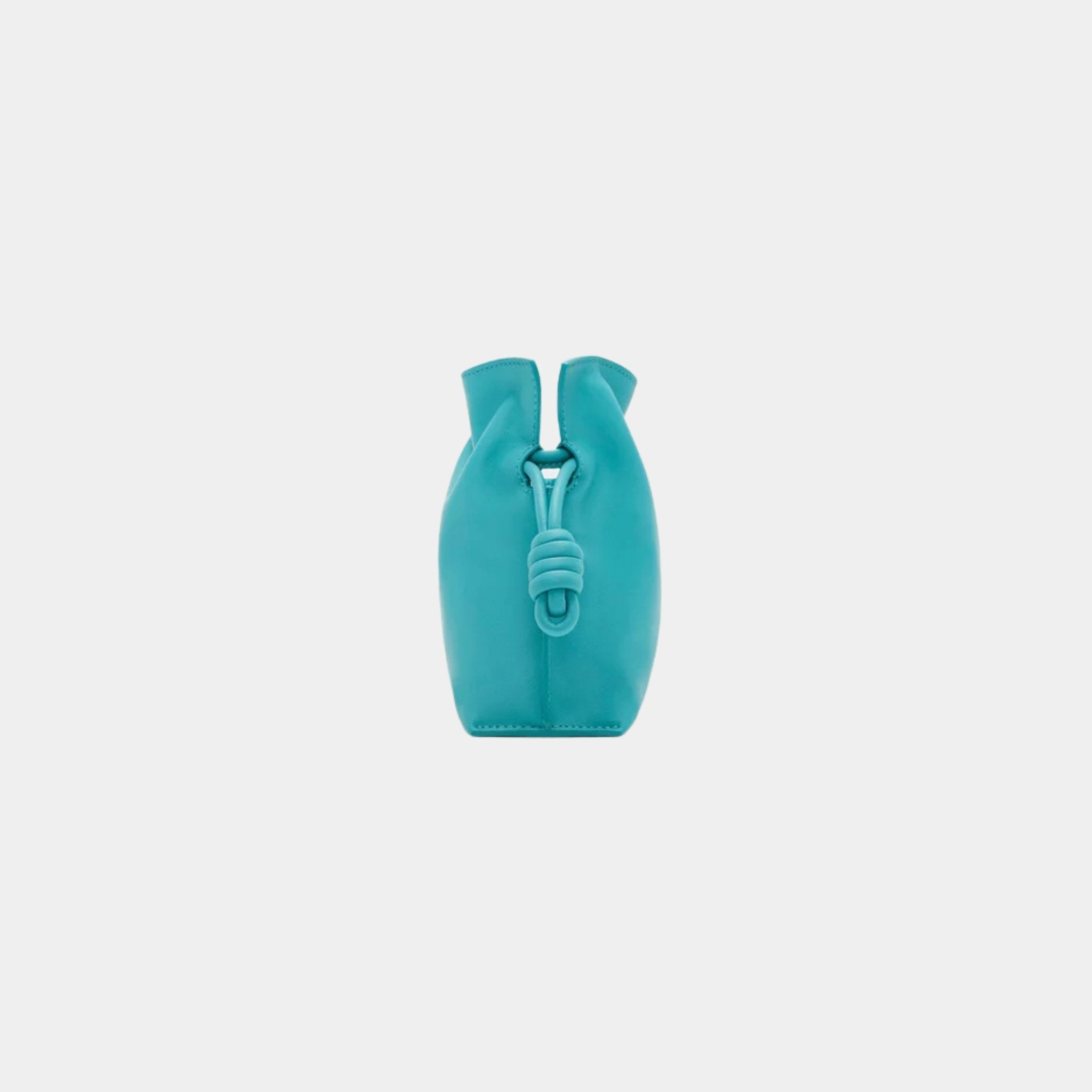 Loewe Mini Flamenco Clutch In Nappa Calfskin, Deep Turquoise, Side