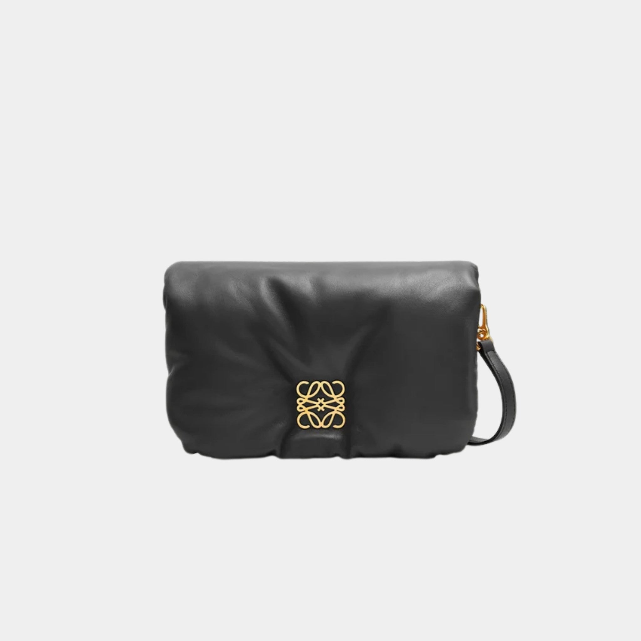 Loewe Mini Goya Puffer Bag Shiny Nappa Lambskin, Front