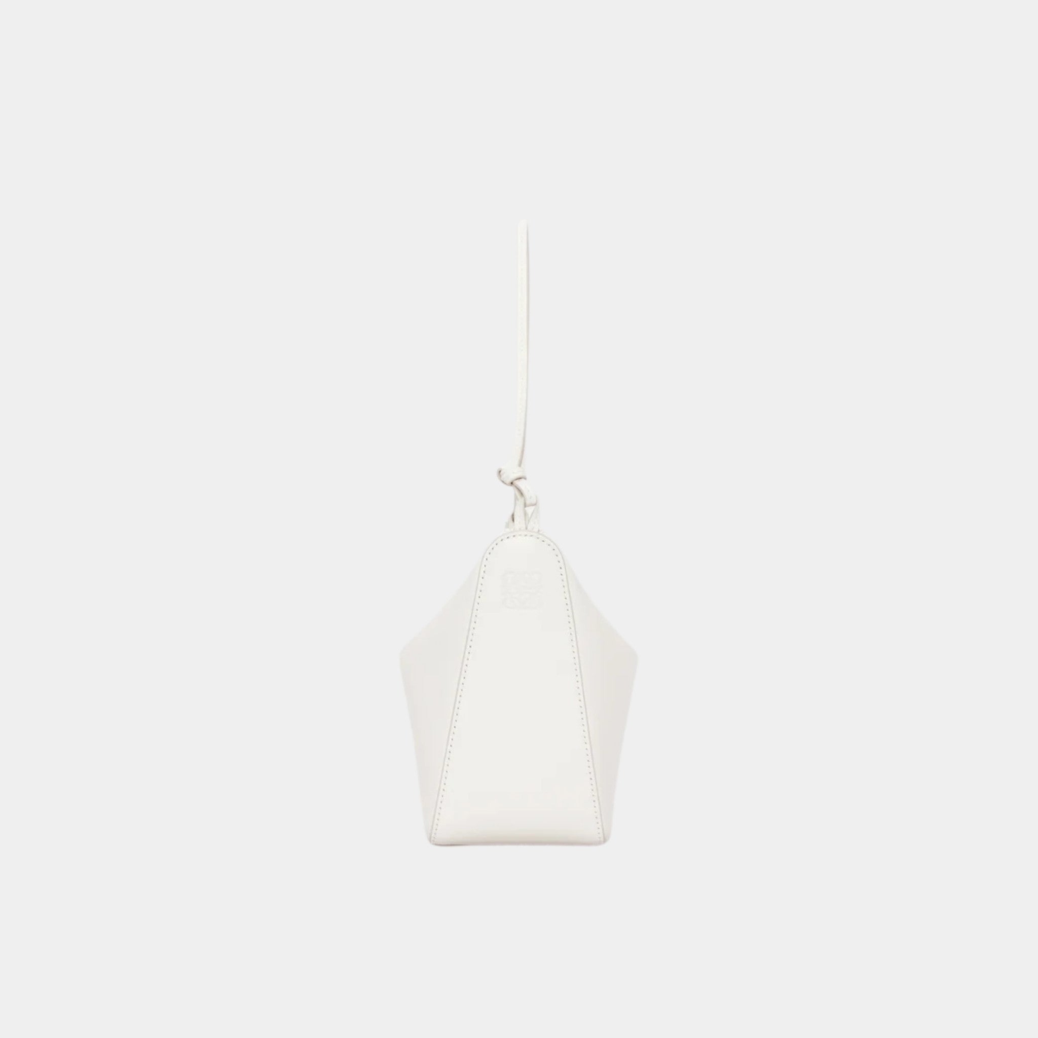 Loewe Mini Hammock Hobo In Classic Calfskin, Soft White, Side