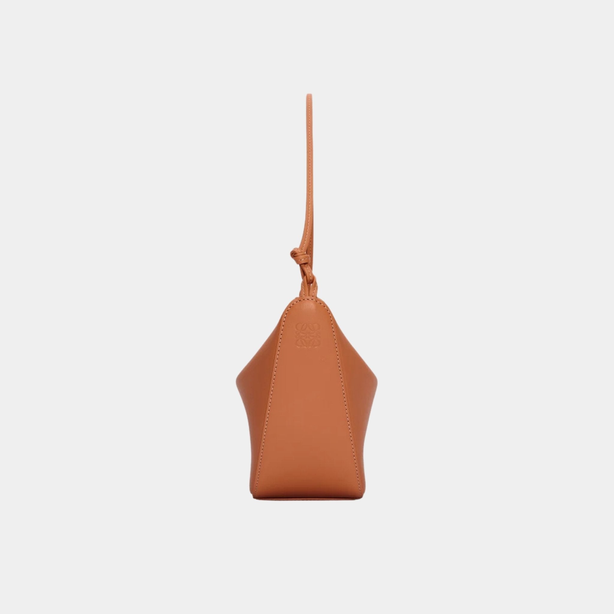 Loewe Mini Hammock Hobo In Classic Calfskin, Tan, Side