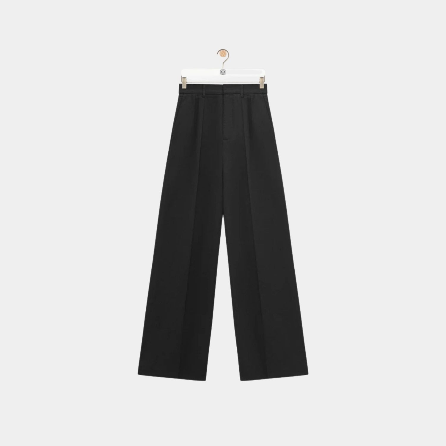 Loewe Pleated Trousers in Lightweight Compact Cotton, Front