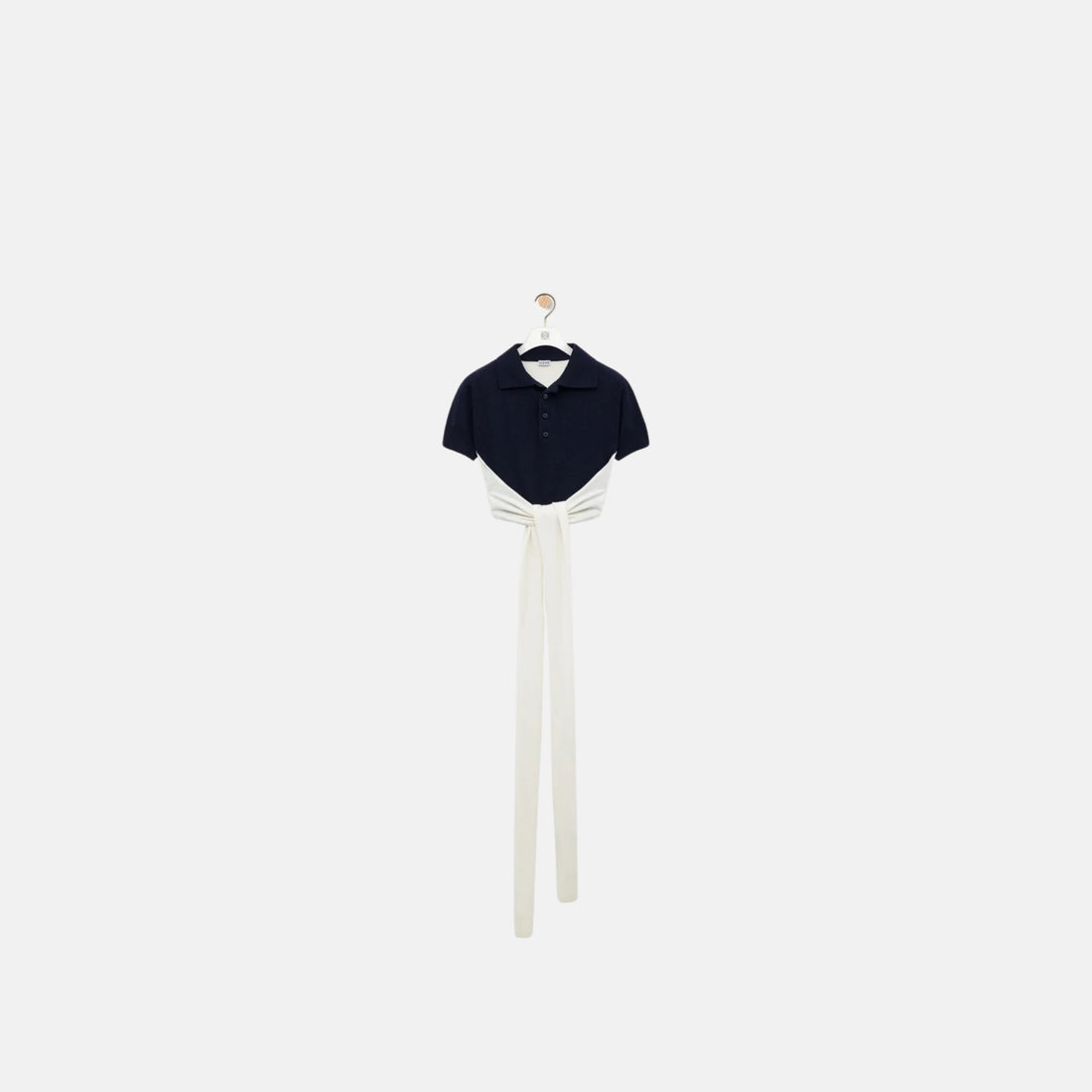 Loewe Polo Sweater In Wool And Cashmere, Navy, Front