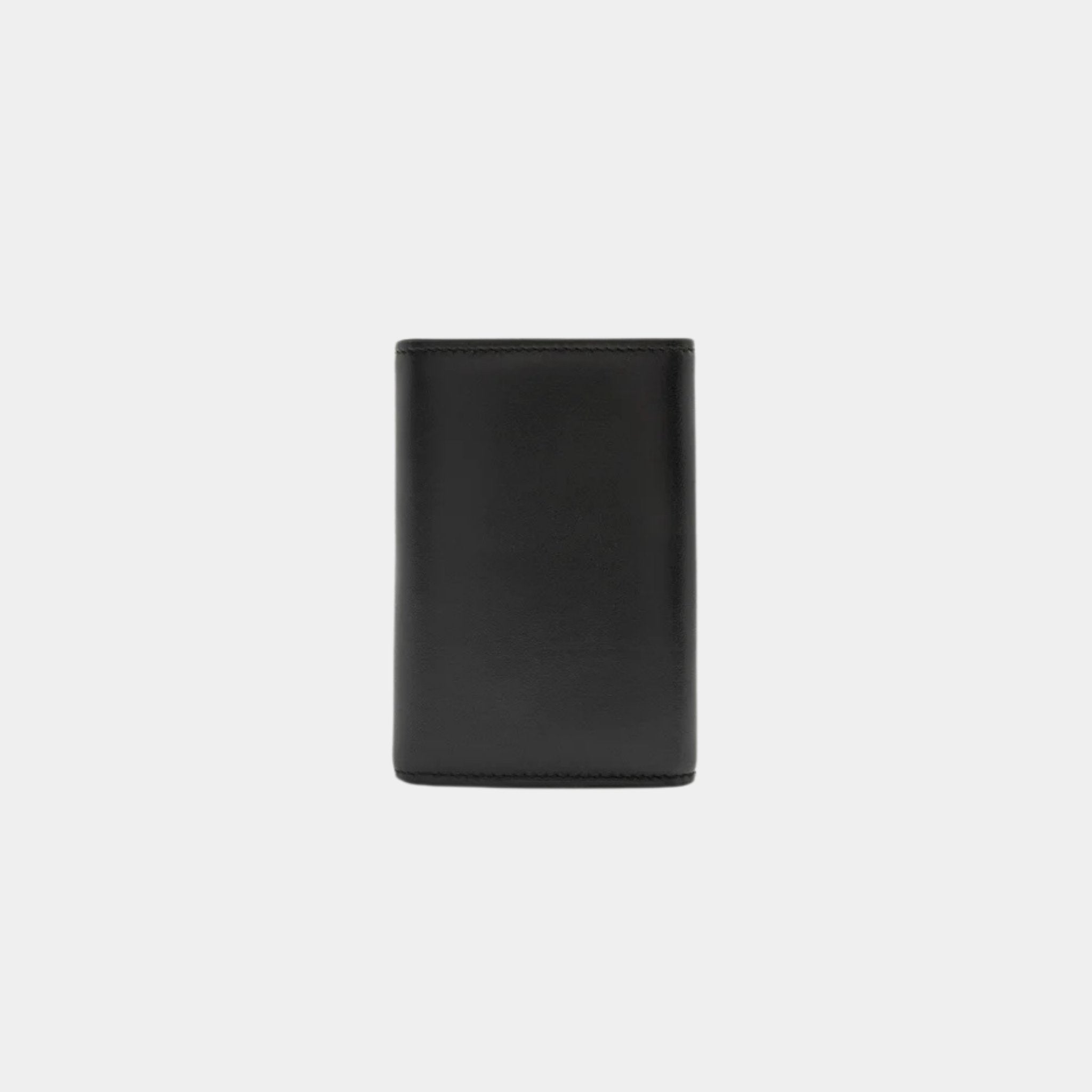 Loewe Puffer Anagram Small Vertical Wallet In Shiny Nappa Calfskin, Black, Back
