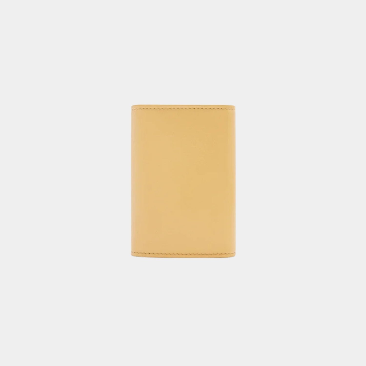 Loewe Puffer Anagram Small Vertical Wallet In Shiny Nappa Calfskin, Dark Butter, Back