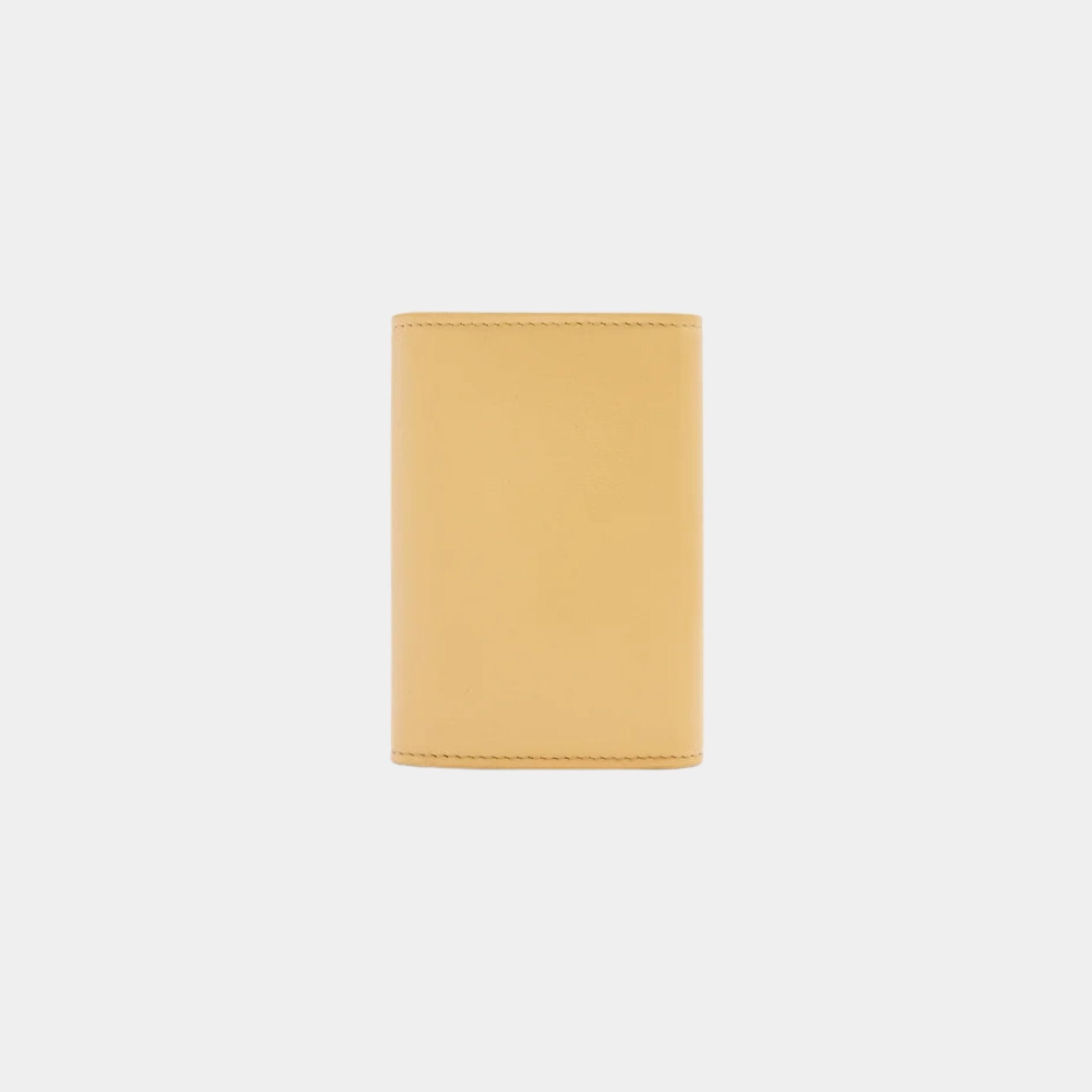 Loewe Puffer Anagram Small Vertical Wallet In Shiny Nappa Calfskin, Dark Butter, Back