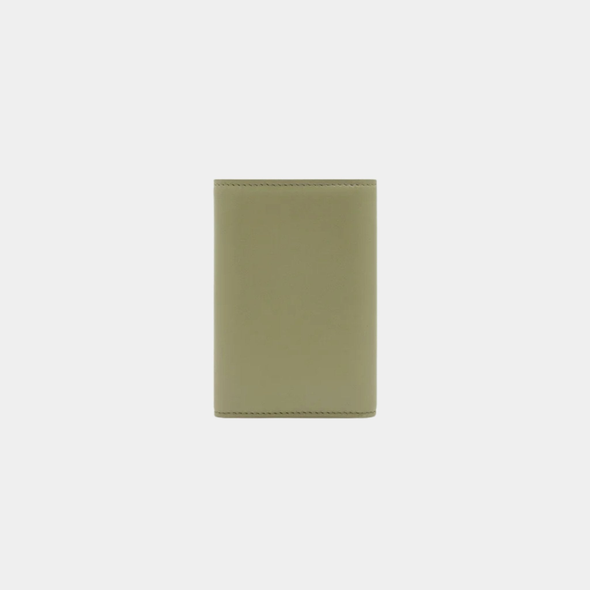 Loewe Puffer Anagram Small Vertical Wallet In Shiny Nappa Calfskin, Eucalyptus Green, Back