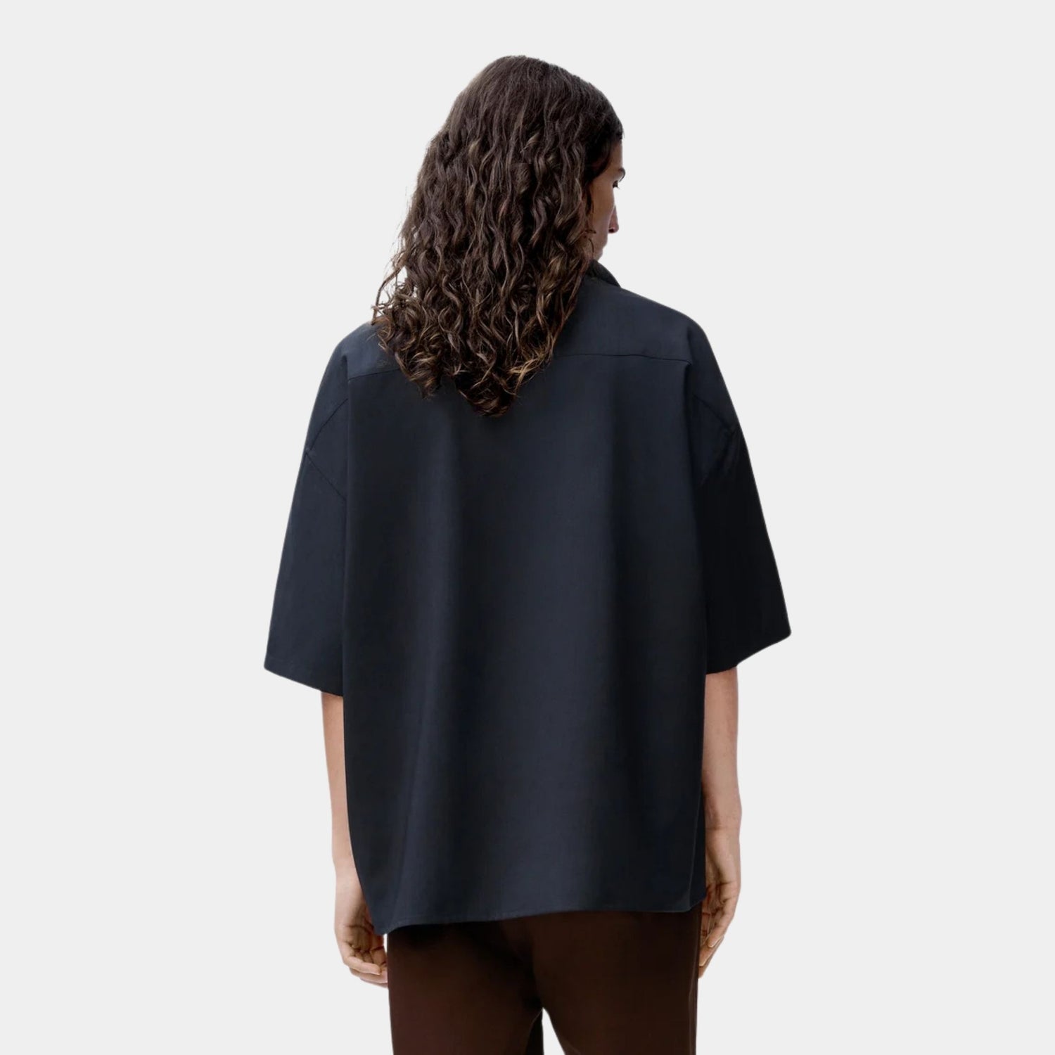 Loewe Short Sleeve Shirt in Wool, Back