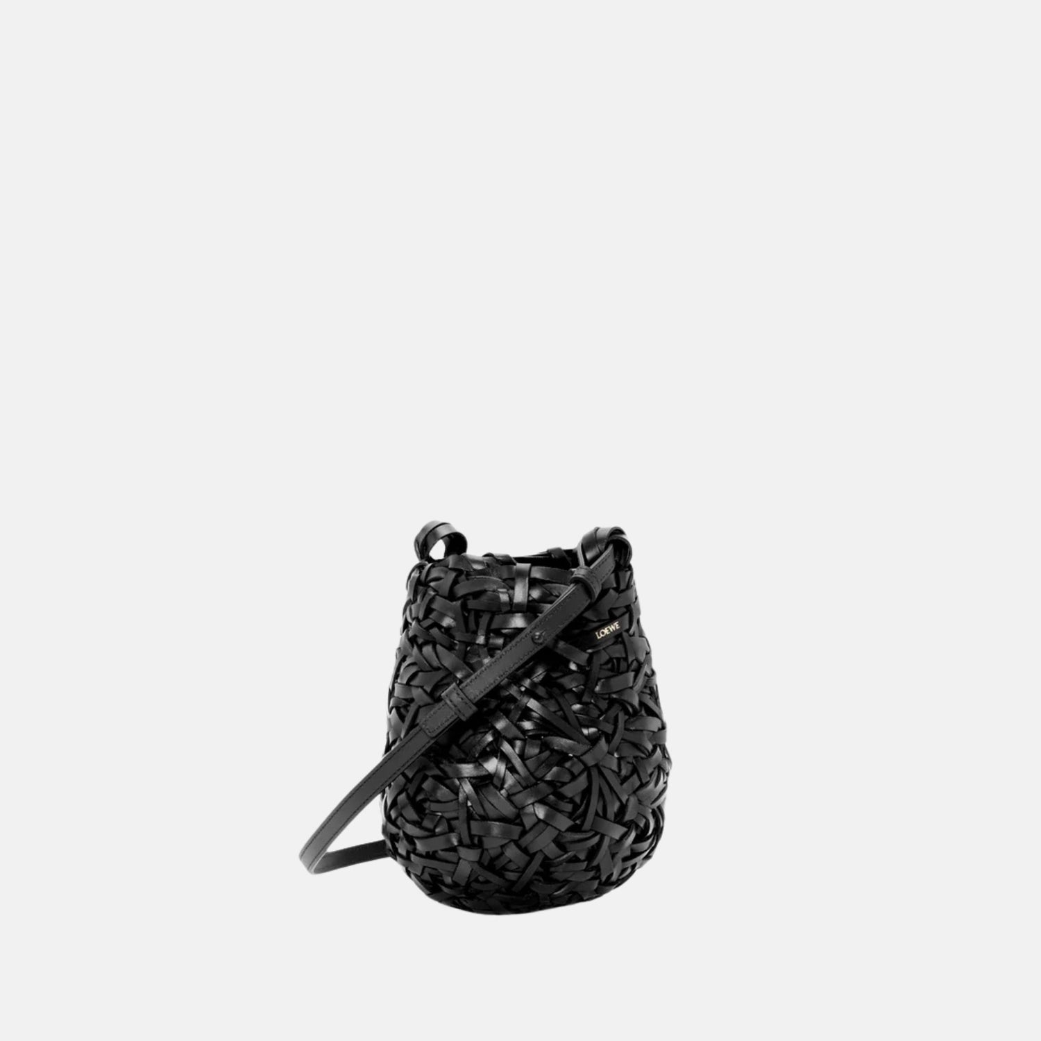 Loewe Small Nest Basket Bag in Calfskin, Back, Front