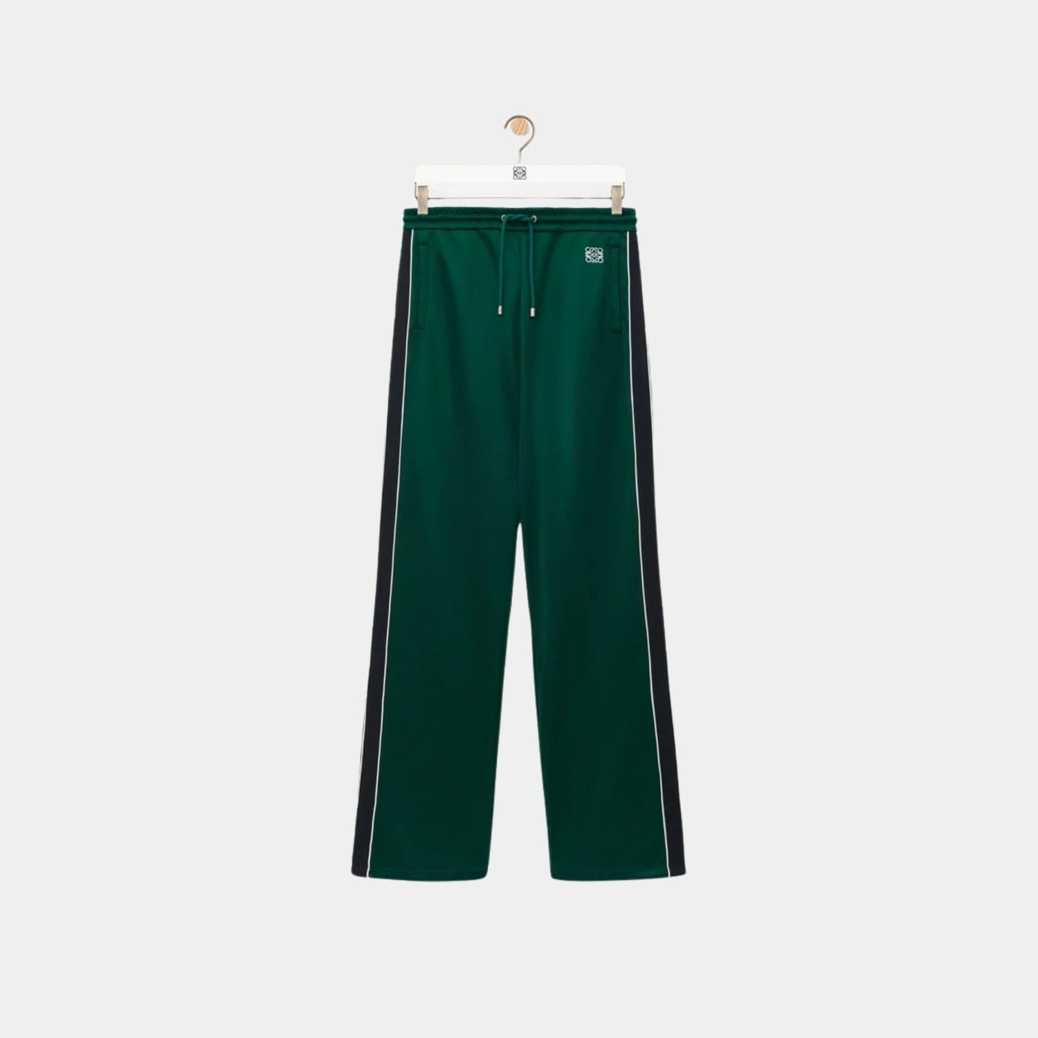 Loewe Tracksuit Trousers in Technical Jersey, Dark Green, Front