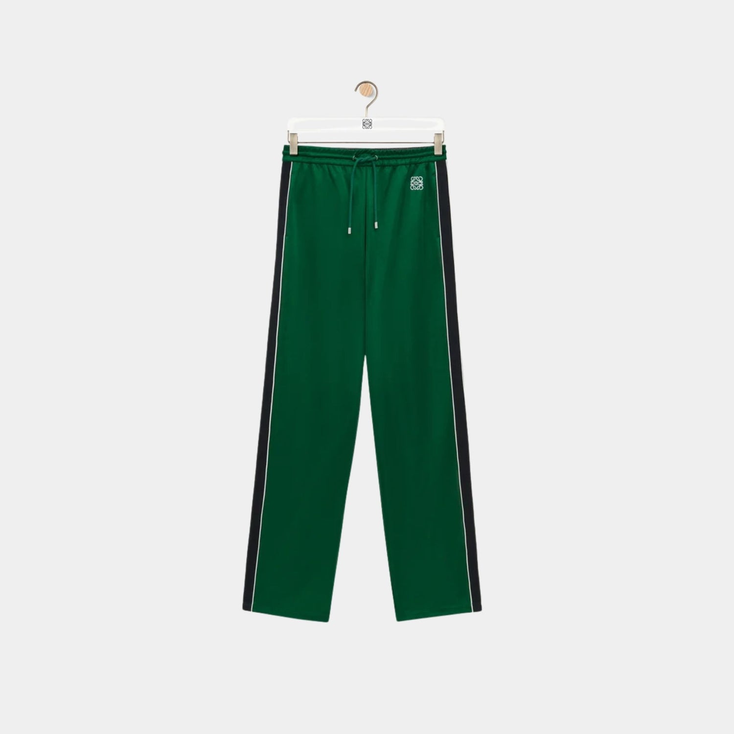 Loewe Tracksuit Trousers in Technical Jersey, Pop Green, Front
