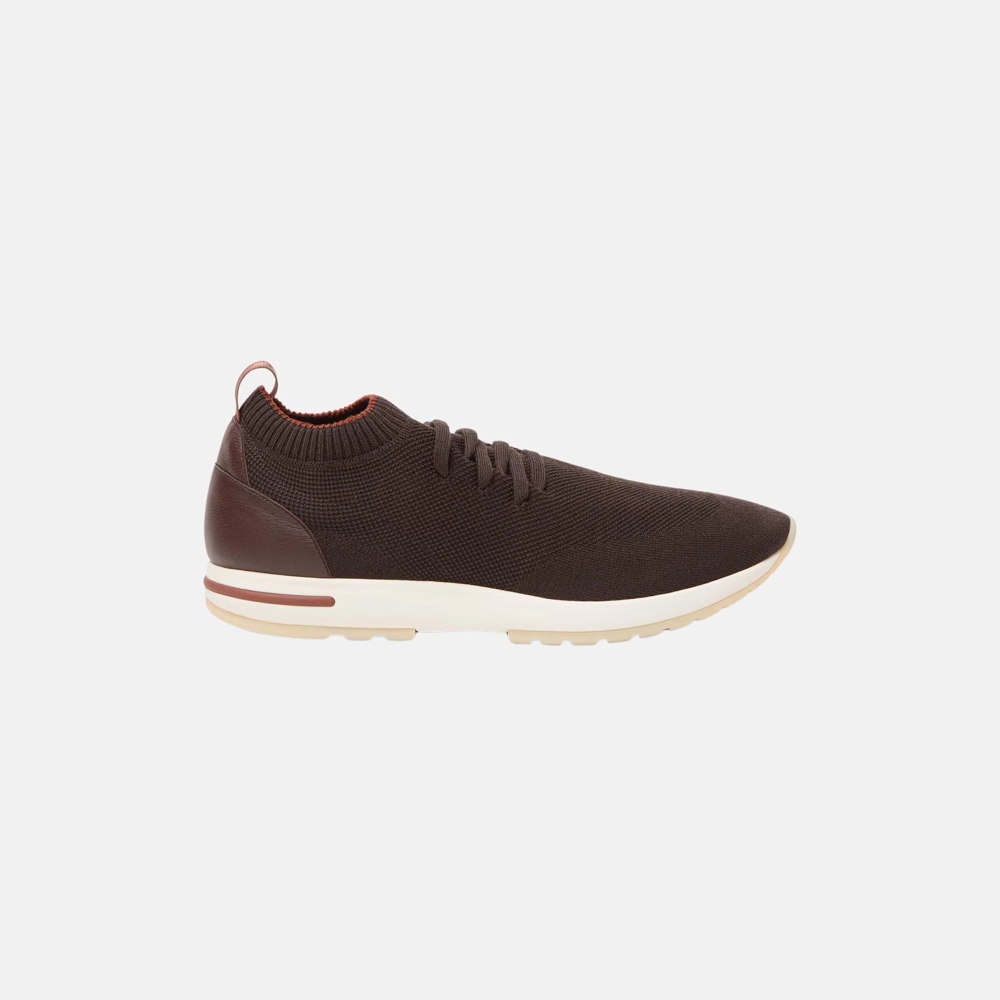 Loro Piana 360 Flexy Walk Sneaker Virgin Wool, Cedar Bronze, Side