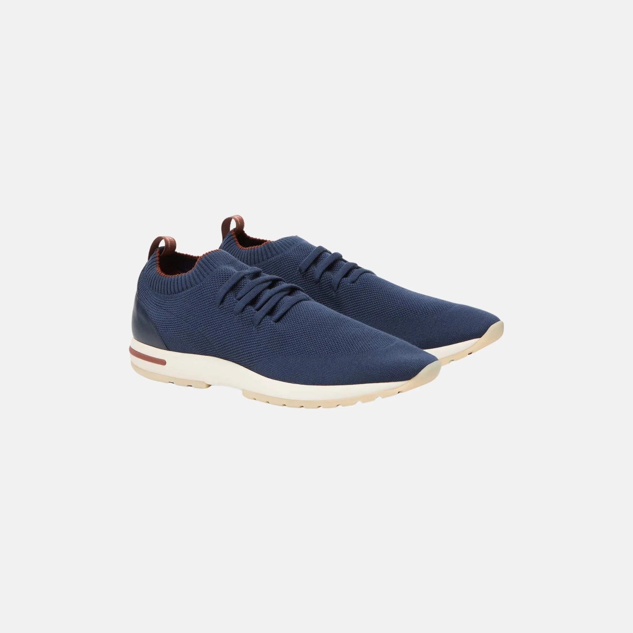 Loro Piana 360 Flexy Walk Sneaker Virgin Wool, Ocean Cavern, Front