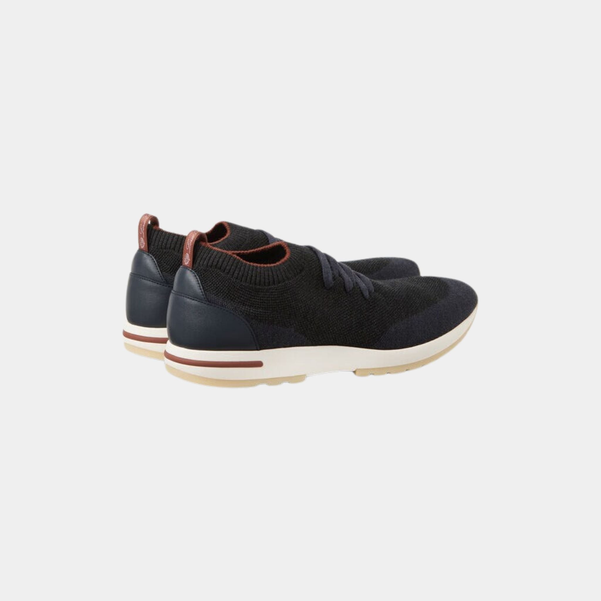 Loro Piana 360 Flexy Walk Sneaker Virgin Wool, Intrinsic Grey, Back