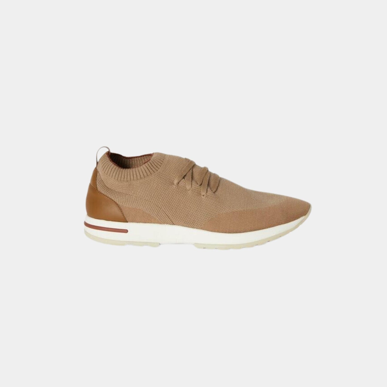 Loro Piana 360 Flexy Walk Sneaker Virgin Wool, Sand Grain, Side