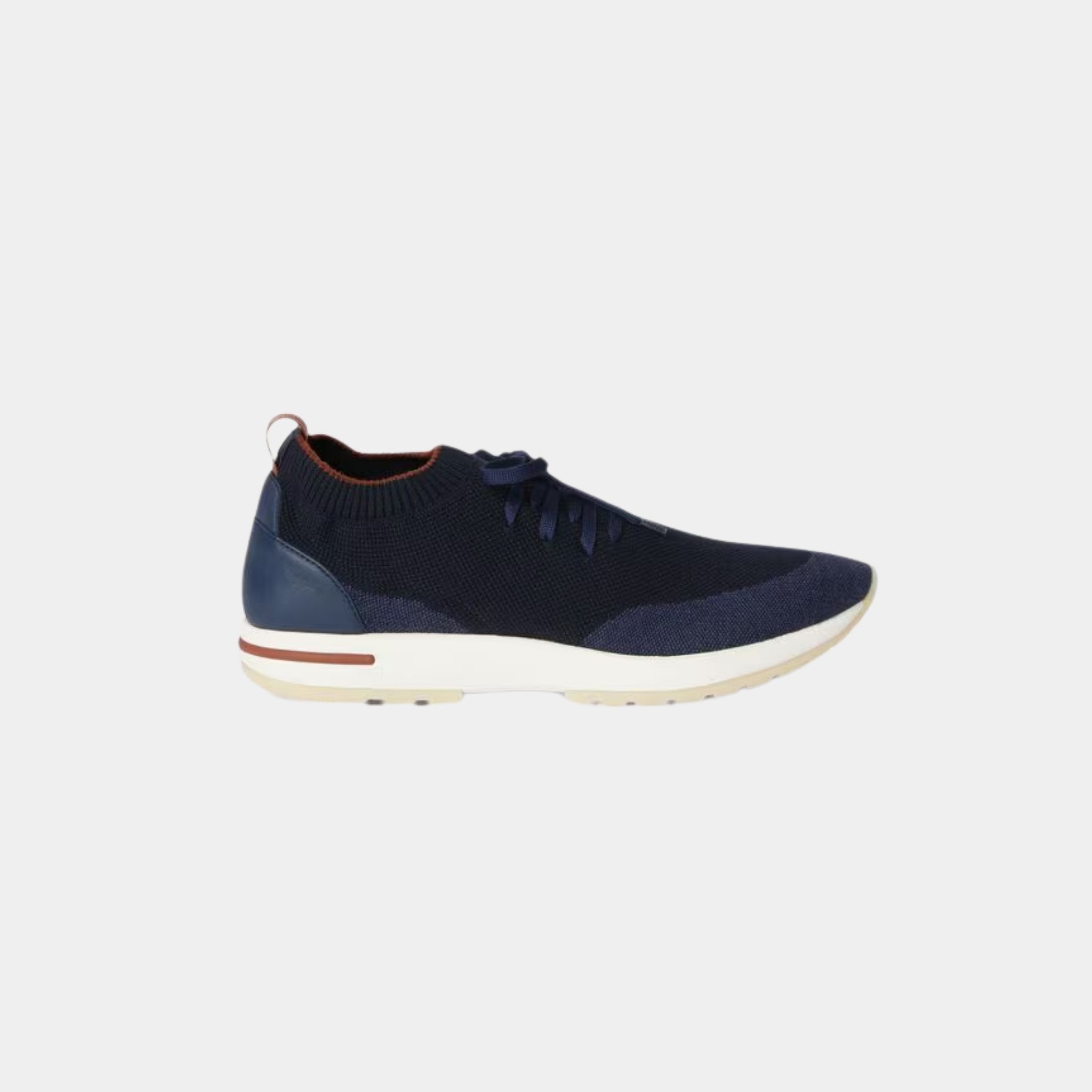 Loro Piana 360 Flexy Walk Sneaker Virgin Wool, Shadow Blue, Side