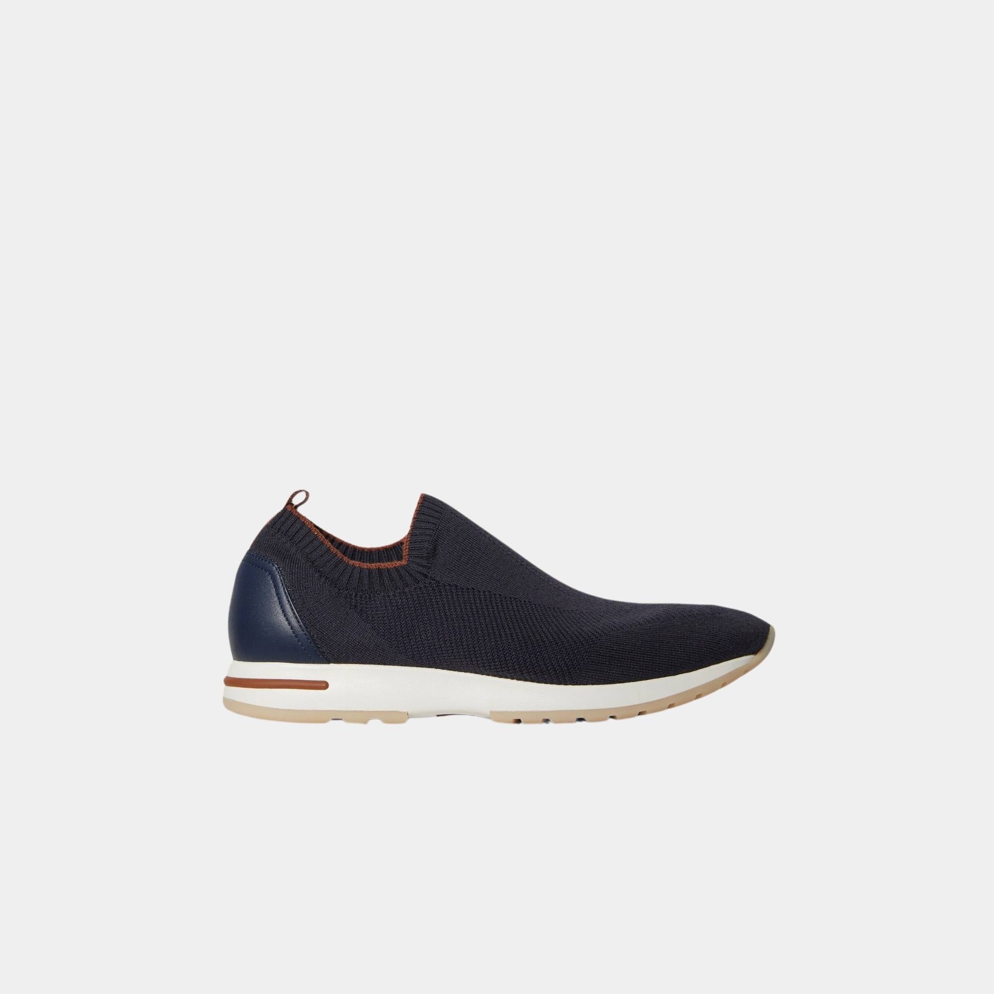 Loro Piana 360 LP Flexy Active Sneaker Virgin Wool, Galaxy Blue, Side