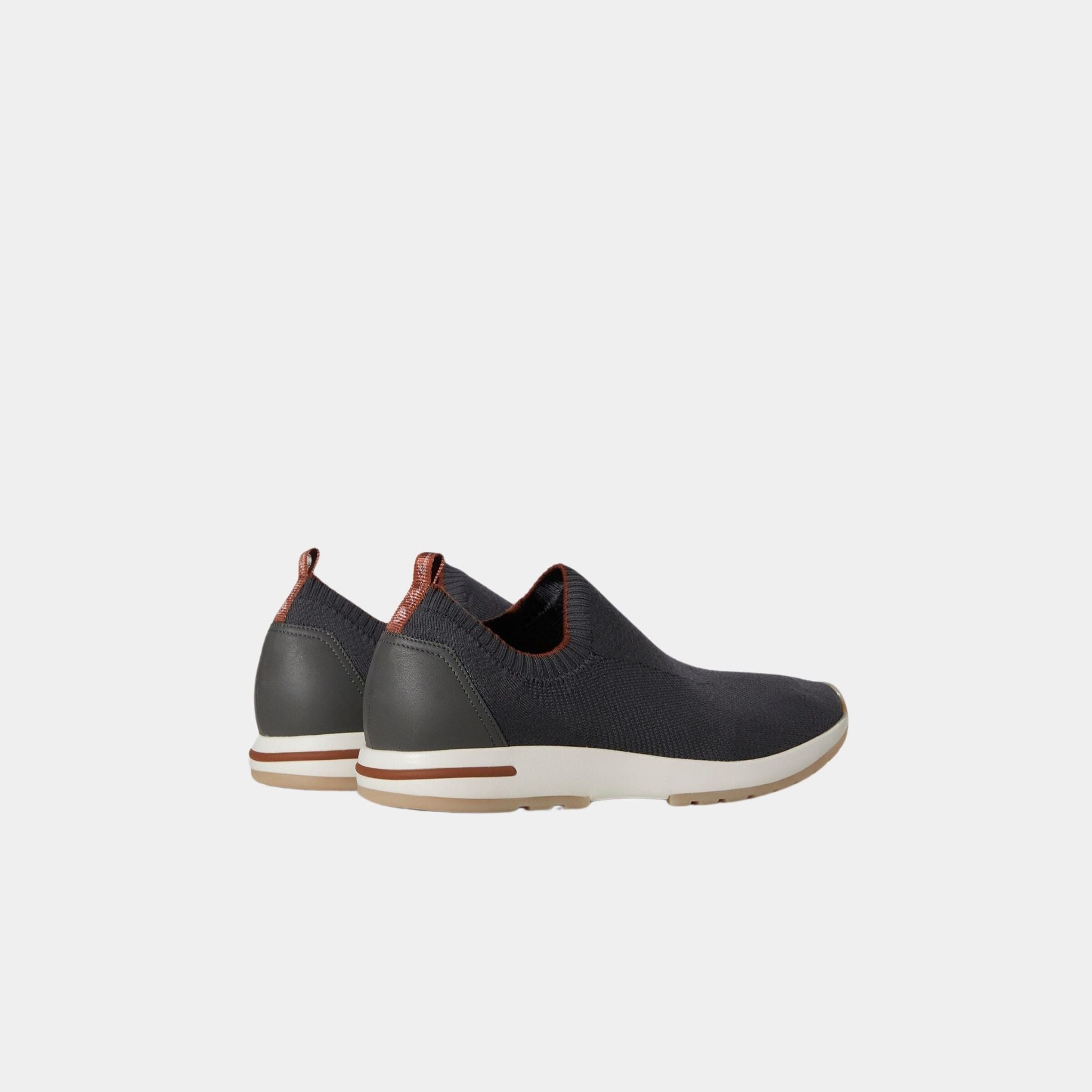 Loro Piana 360 LP Flexy Active Sneaker Virgin Wool, Gray, Back