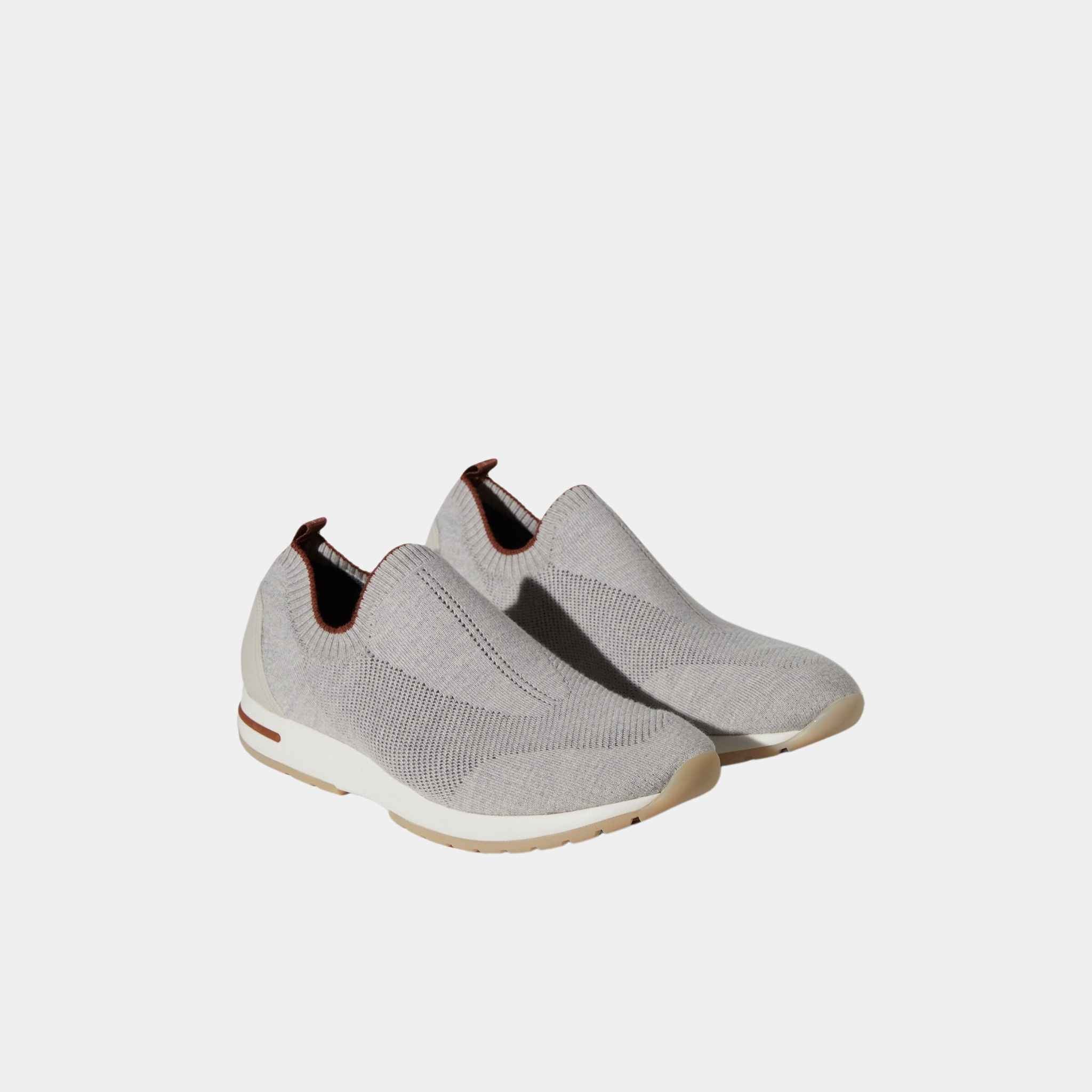 Loro Piana 360 LP Flexy Active Sneaker Virgin Wool, Green Gale, Front