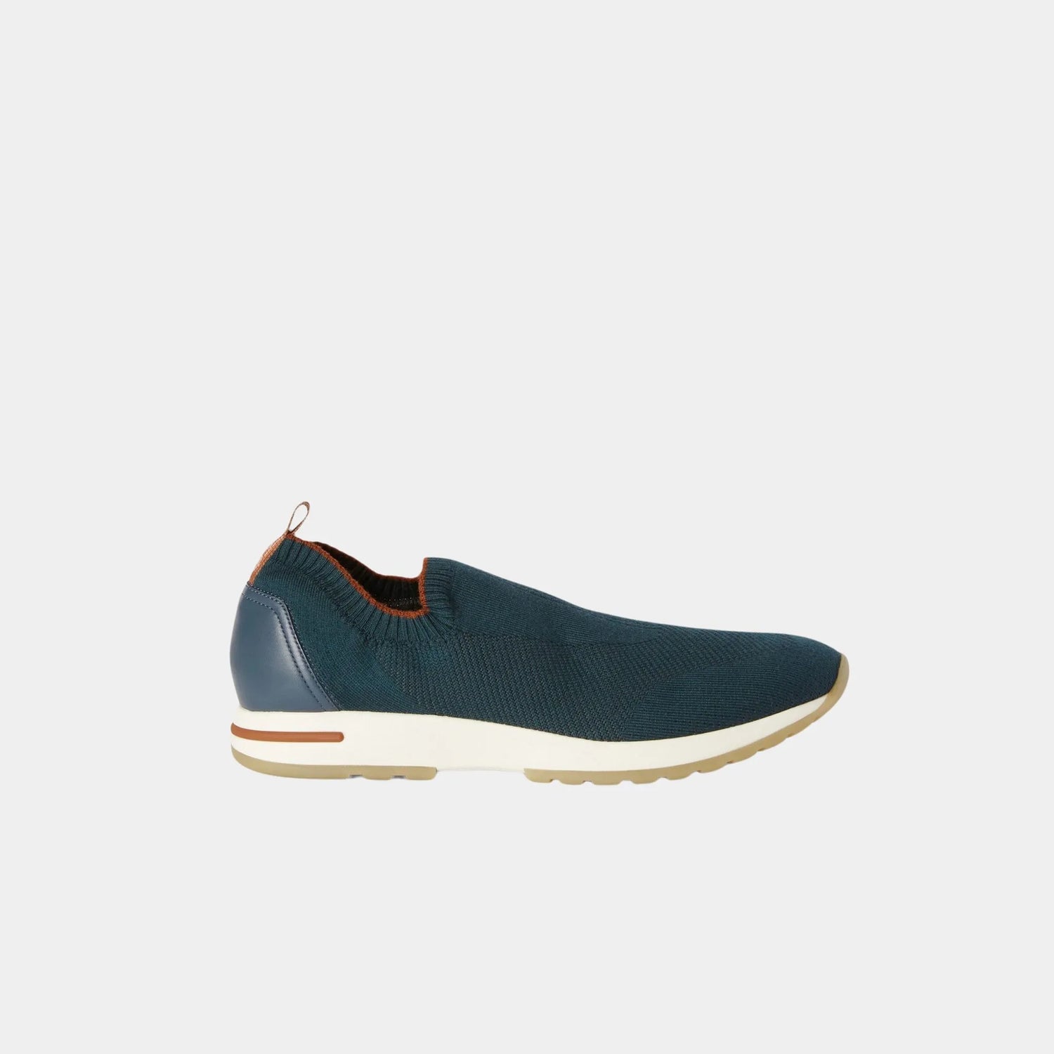 Loro Piana 360 LP Flexy Active Sneaker in Virgin Wool, Green Gale, Side