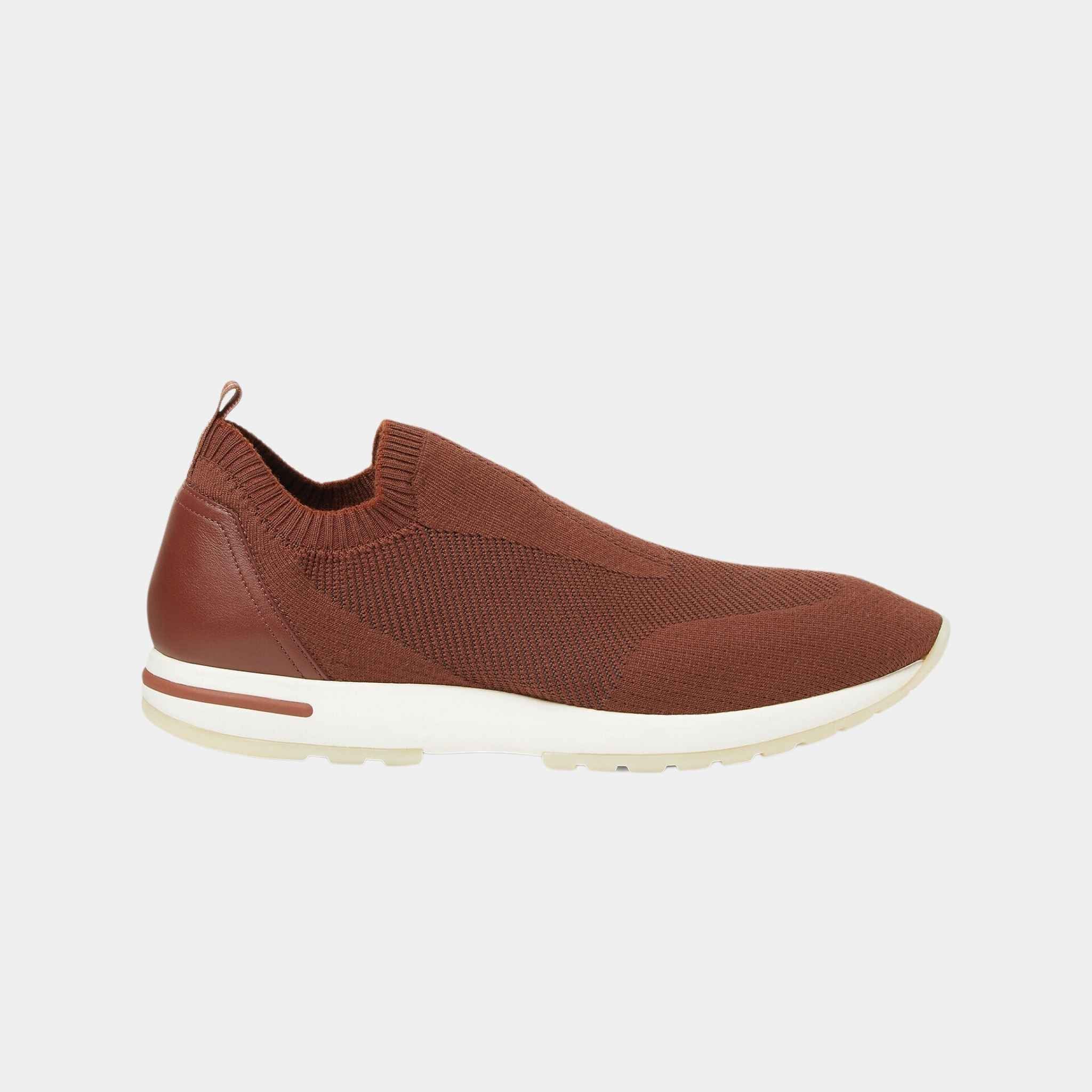 Loro Piana 360 LP Flexy Active Sneaker Virgin Wool, Moka Brown, Side