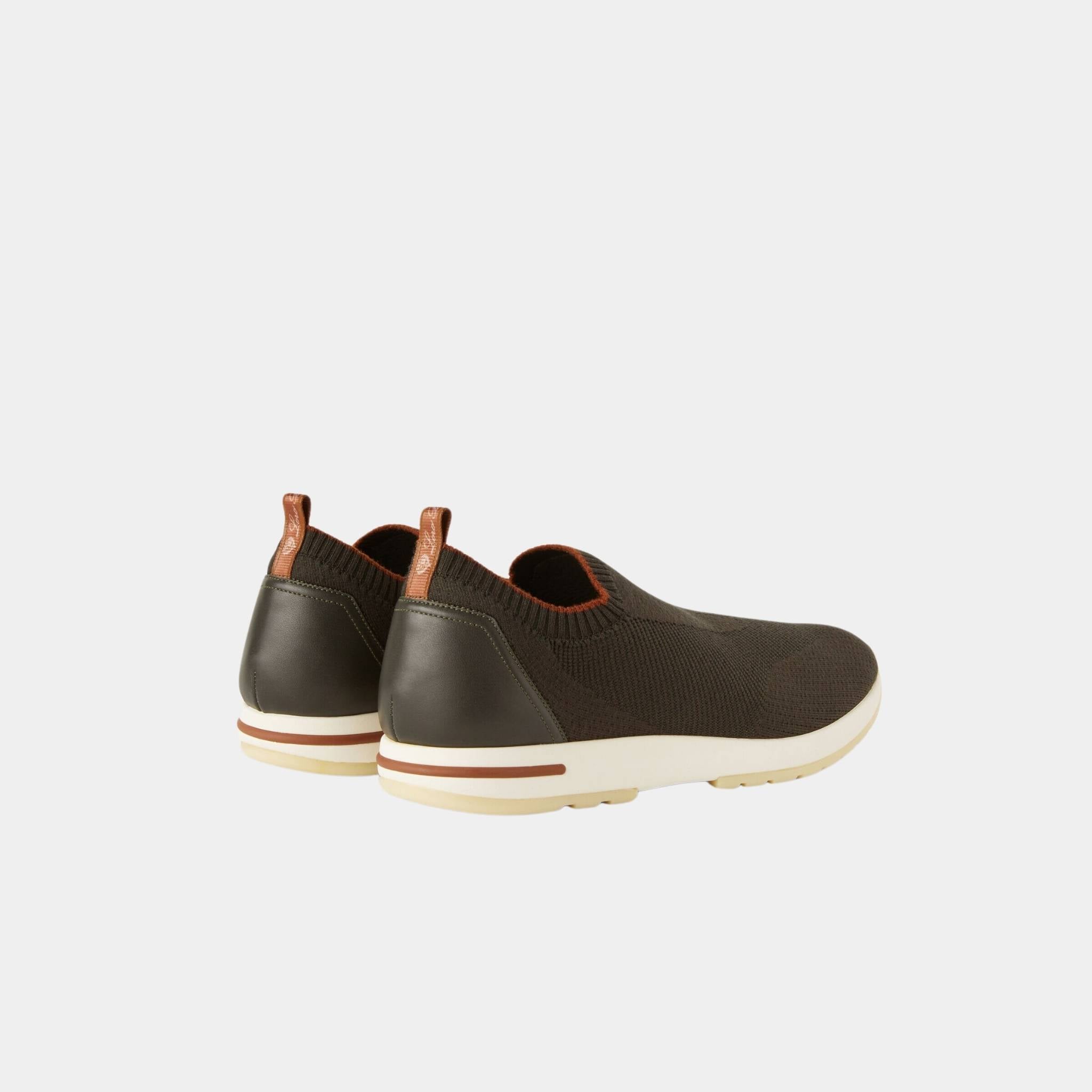 Loro Piana 360 LP Flexy Active Sneaker Virgin Wool, Pine Grove, Back