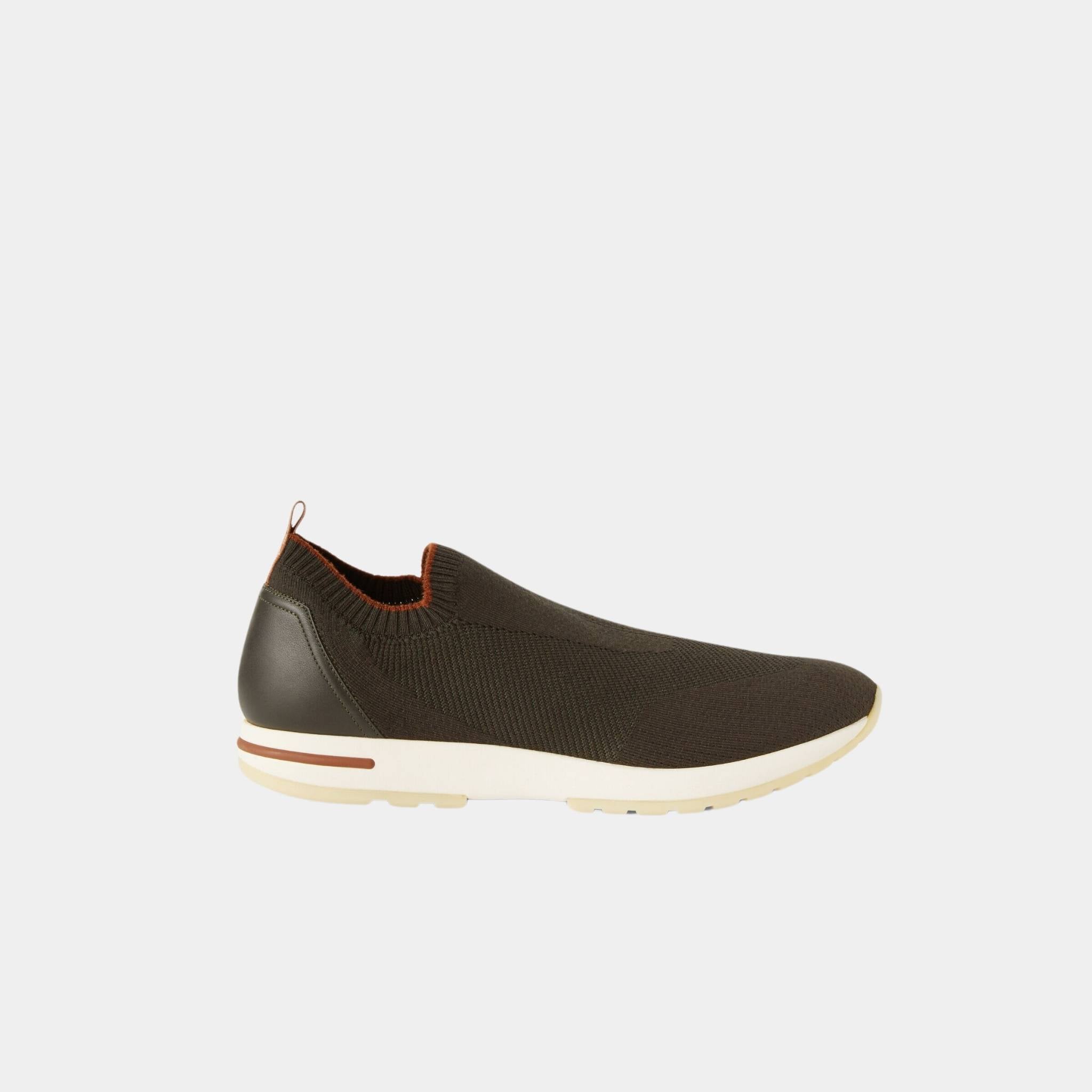 Loro Piana 360 LP Flexy Active Sneaker Virgin Wool, Pine Grove, Side